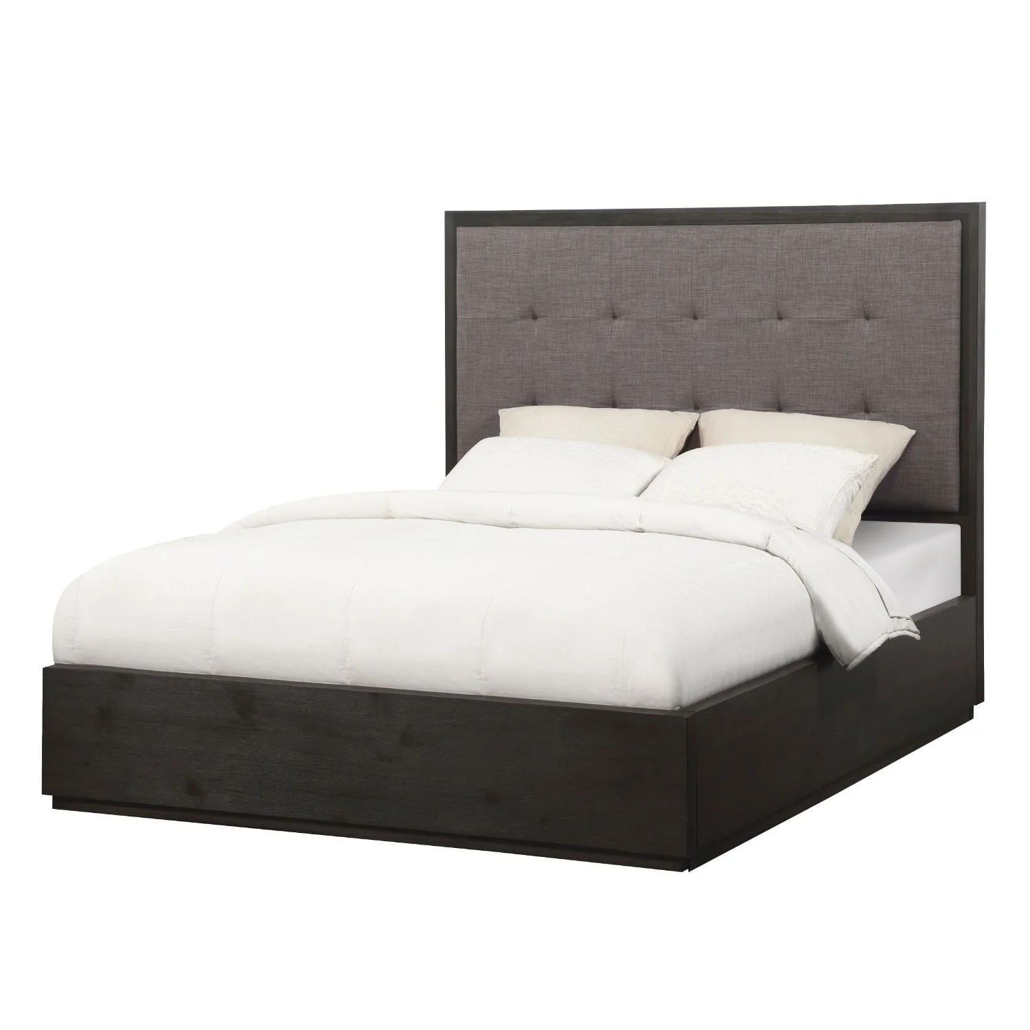 Modus Oxford 4PC Cal King Storage Bedroom set in Basalt Grey