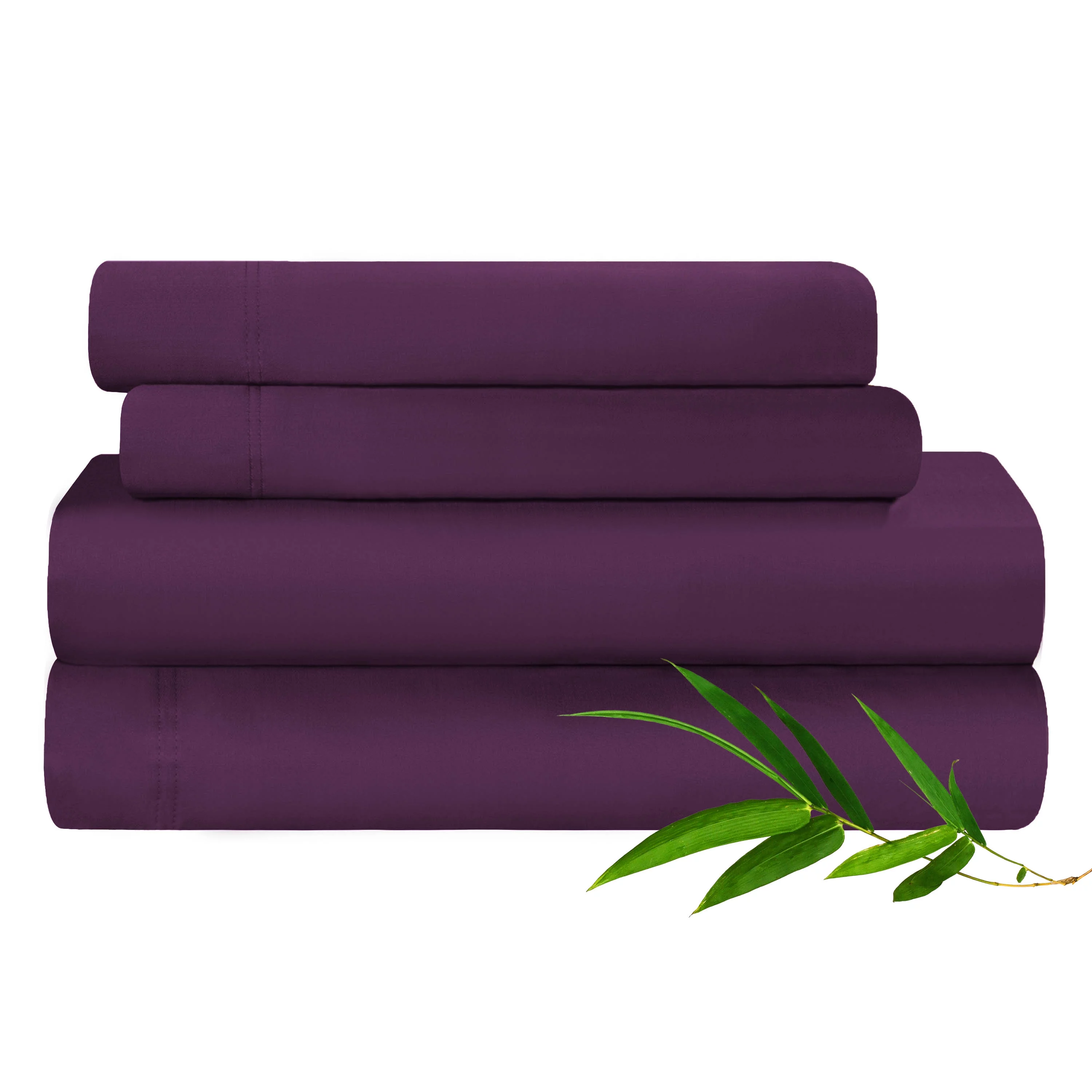 BNM 300 TC Rayon From Bamboo Sheet Set, Queen, Purple