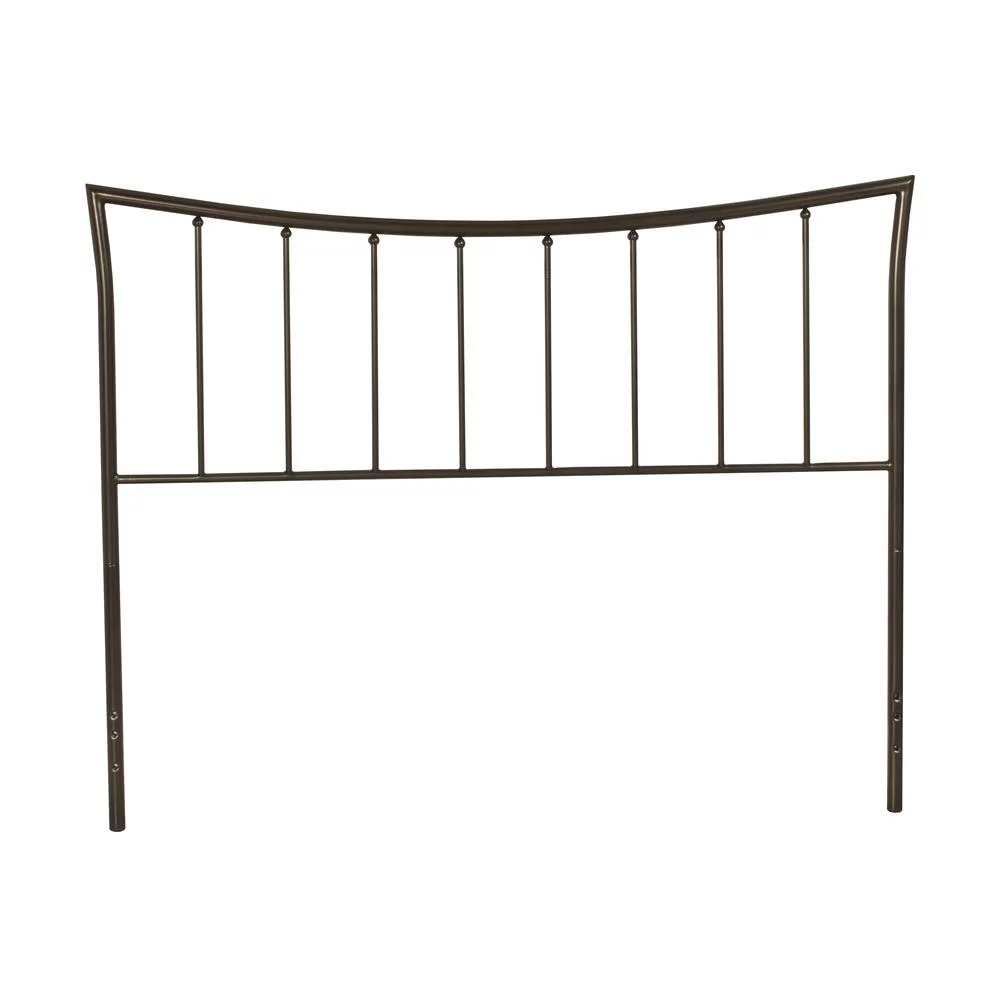 Hillsdale Furniture Edgewood Modern Spindle Metal Full/Queen Headboard in Magnesium Pewter Finish