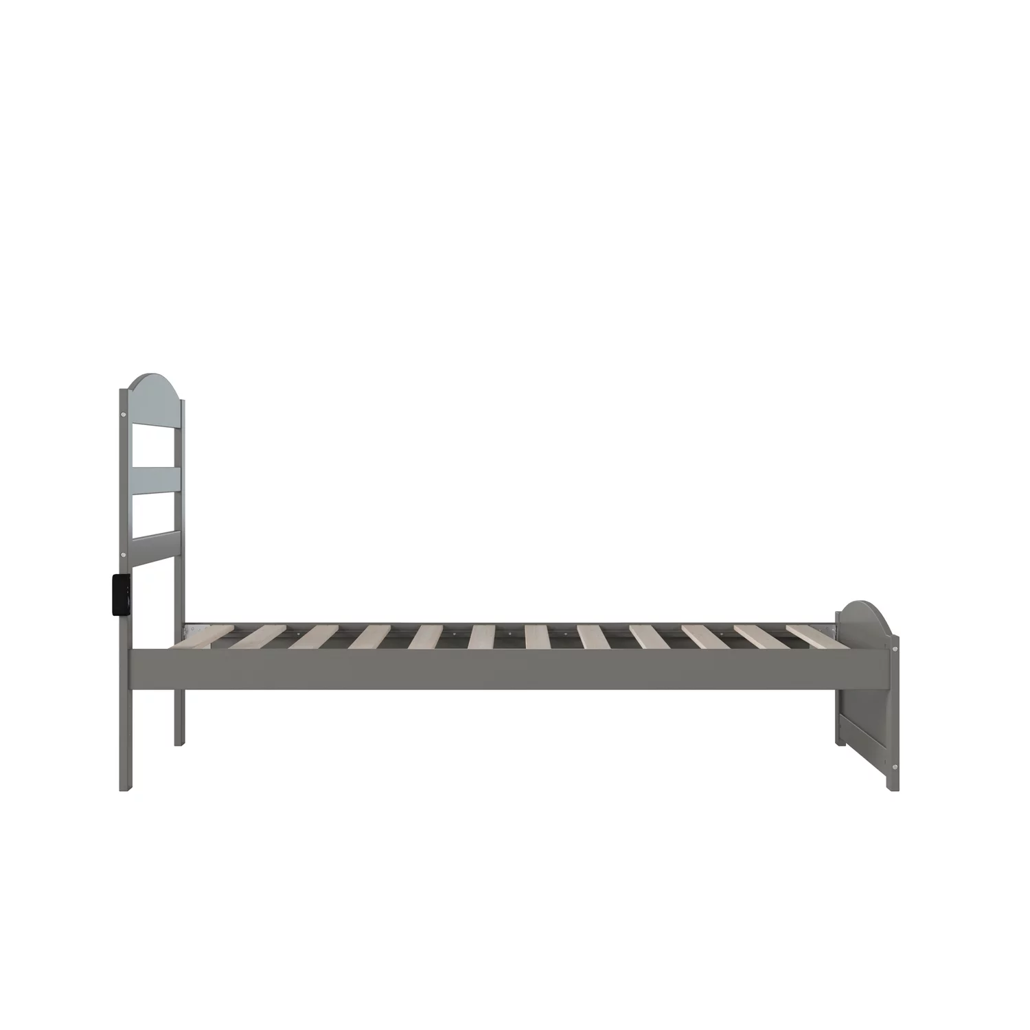 Warren Twin Bed with Footboard in Grey