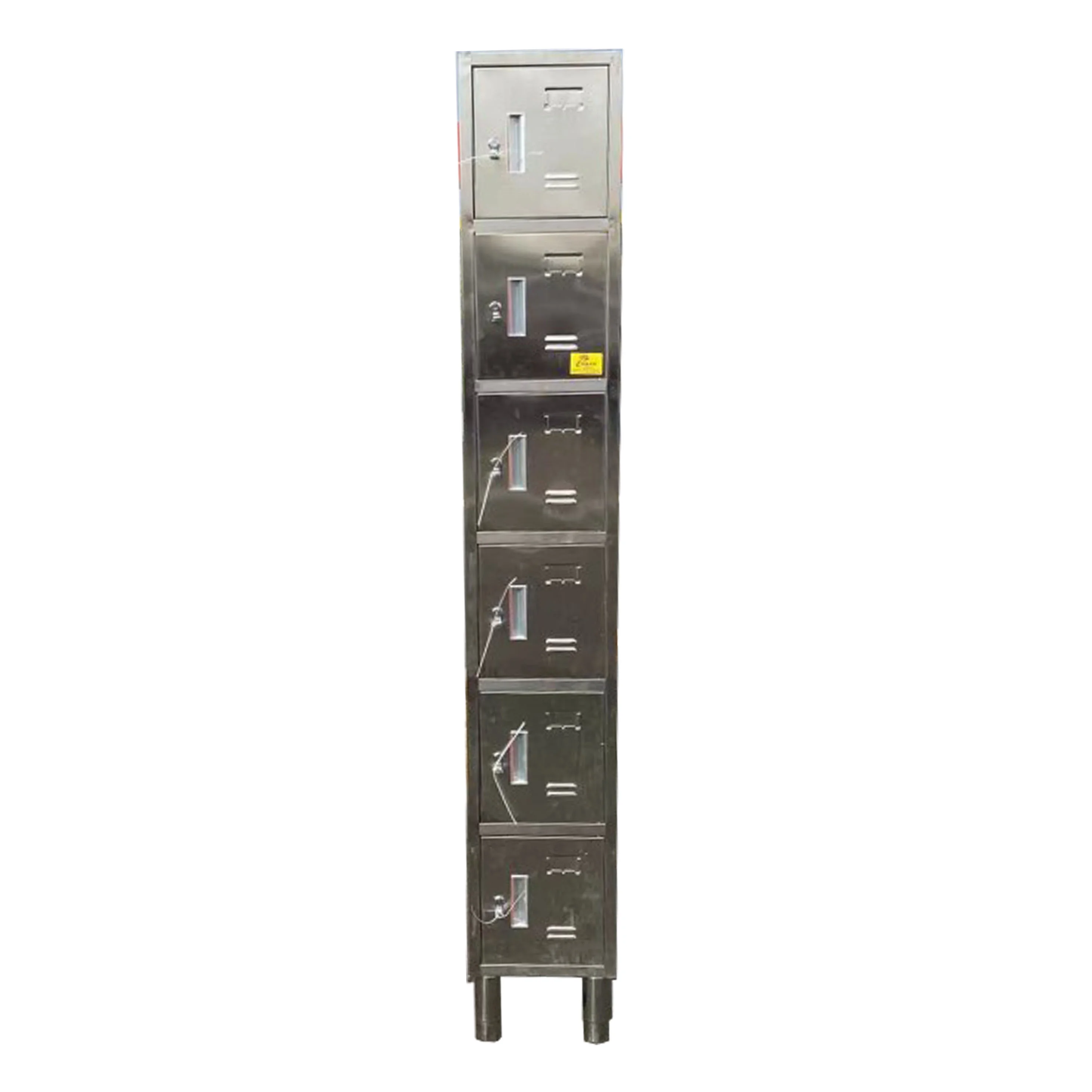 6 Door Stainless Steel wardrobe cabnet Locker assembled SSL6