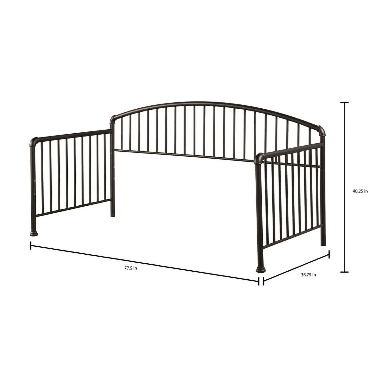 Bowery Hill Daybed Oiled Bronze - Suspension Deck and Trundle