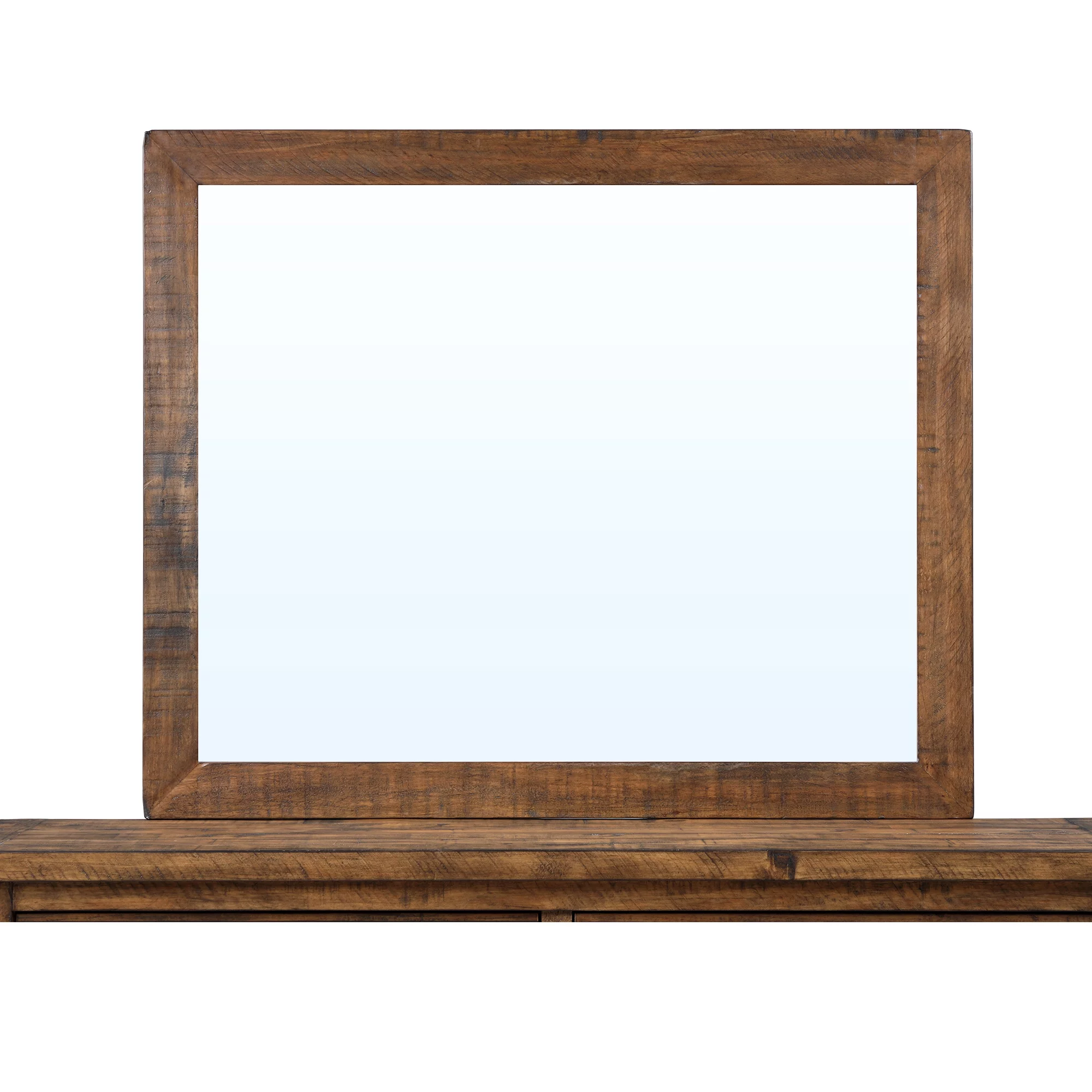 Reclaimed Pine Wood Mirror - Elevate Your Dresser