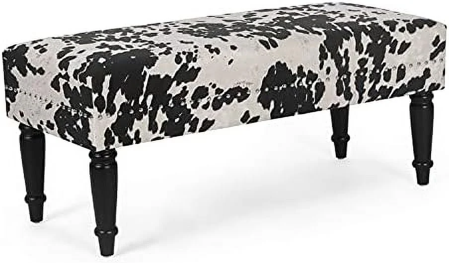 NLIBOOMLife 39\u2019\u2019 Mid Century Modern Bench- End of Bed Bench Dining Bench Ottomans with - Upholstered Small Bed Bench Coffee Table Ottoman for Bedroom Entryway and Living Room (B