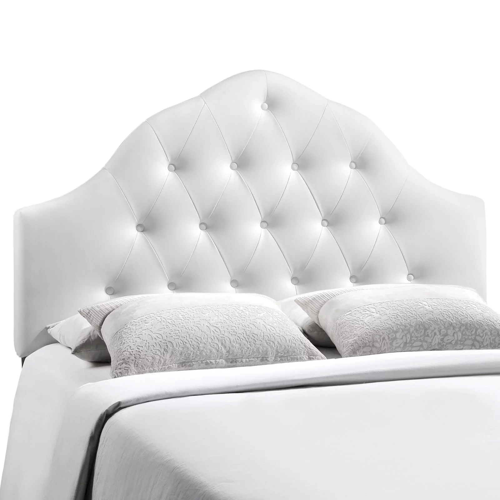 Modway Sovereign Full Upholstered Vinyl Headboard in White