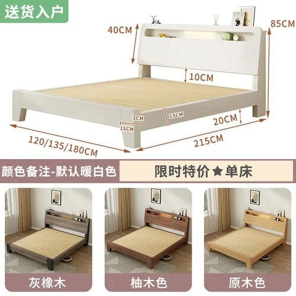Bedroom Frame Bed Queen Double Luxury King Size Headboards Bed Modern Girls Wooden Full Castle Camas De Casal Salon Furniture