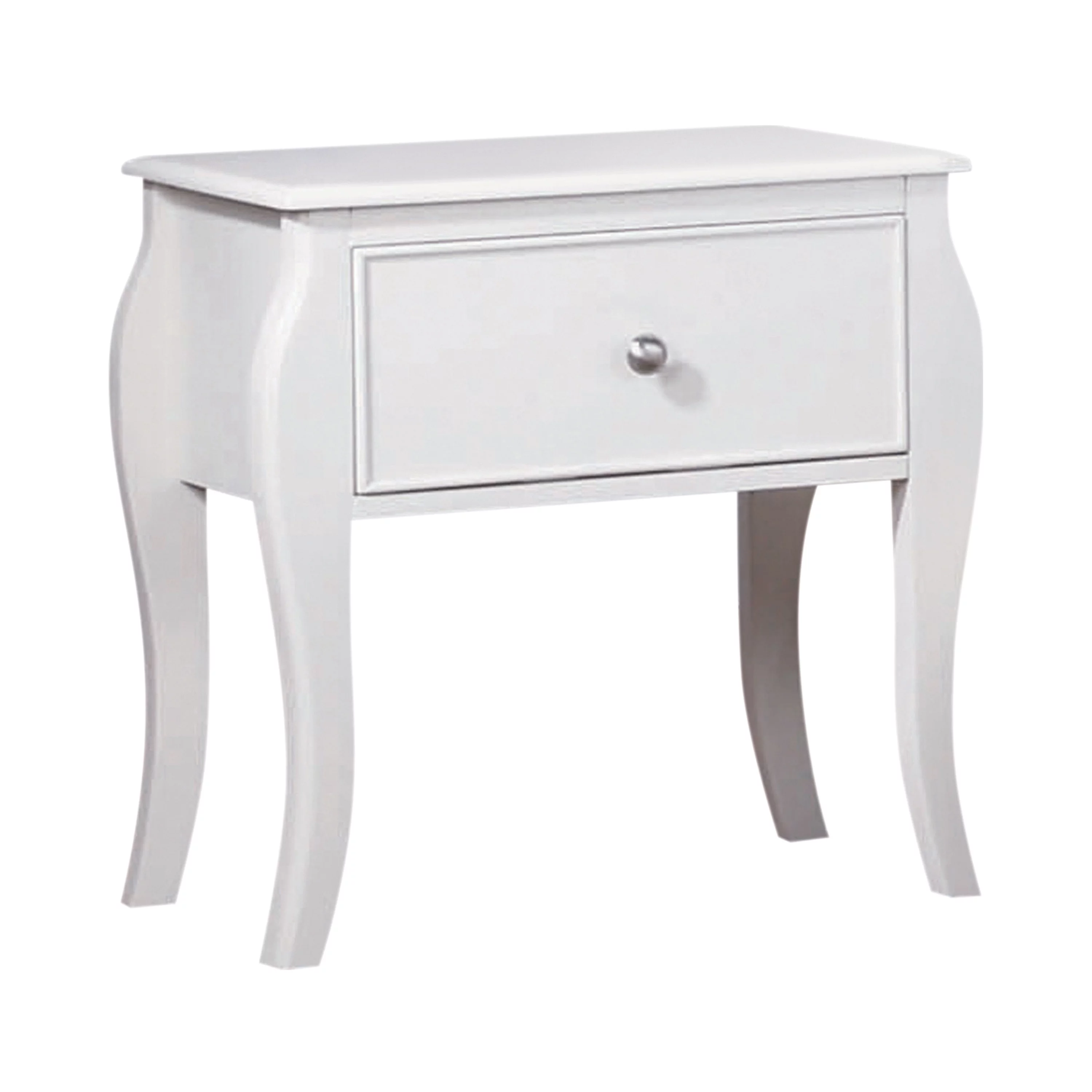 Dominique Bedroom Set With Arched Headboard, White