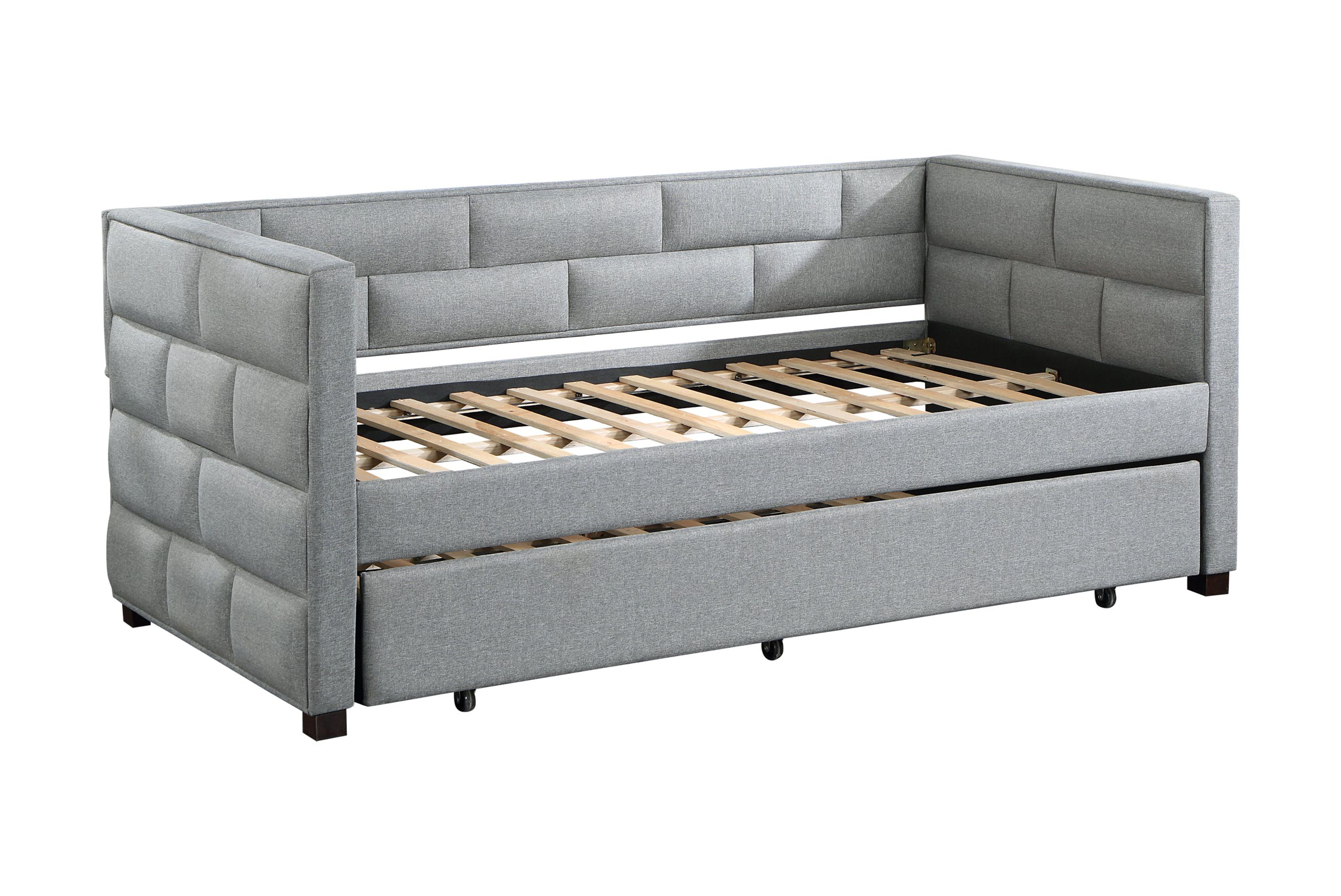 Ebbo Twin Size Daybed with Trundle - Gray