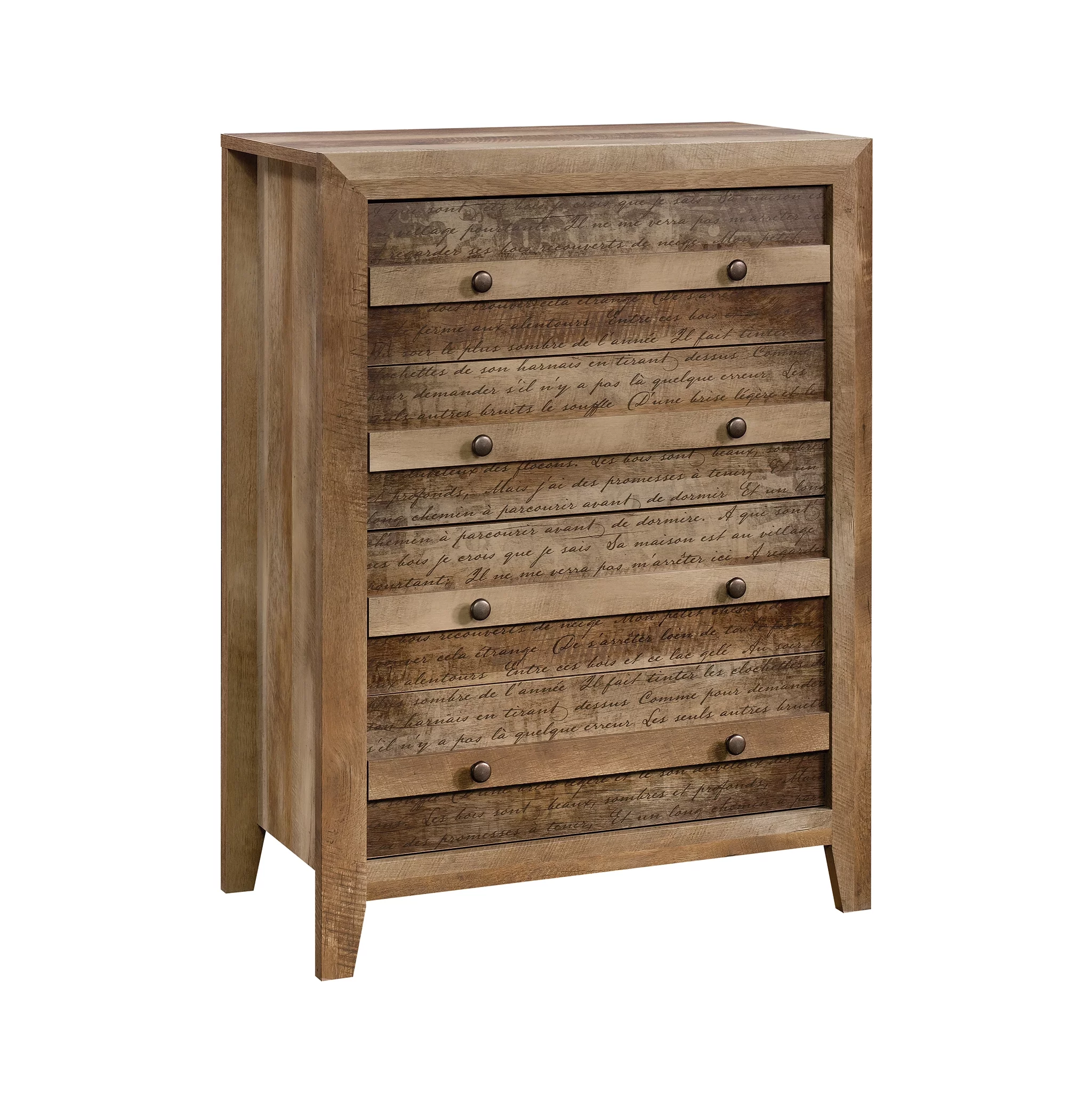 Sauder 424154 Dakota Pass 4-Drawer Chest, Craftsman Oak Finish