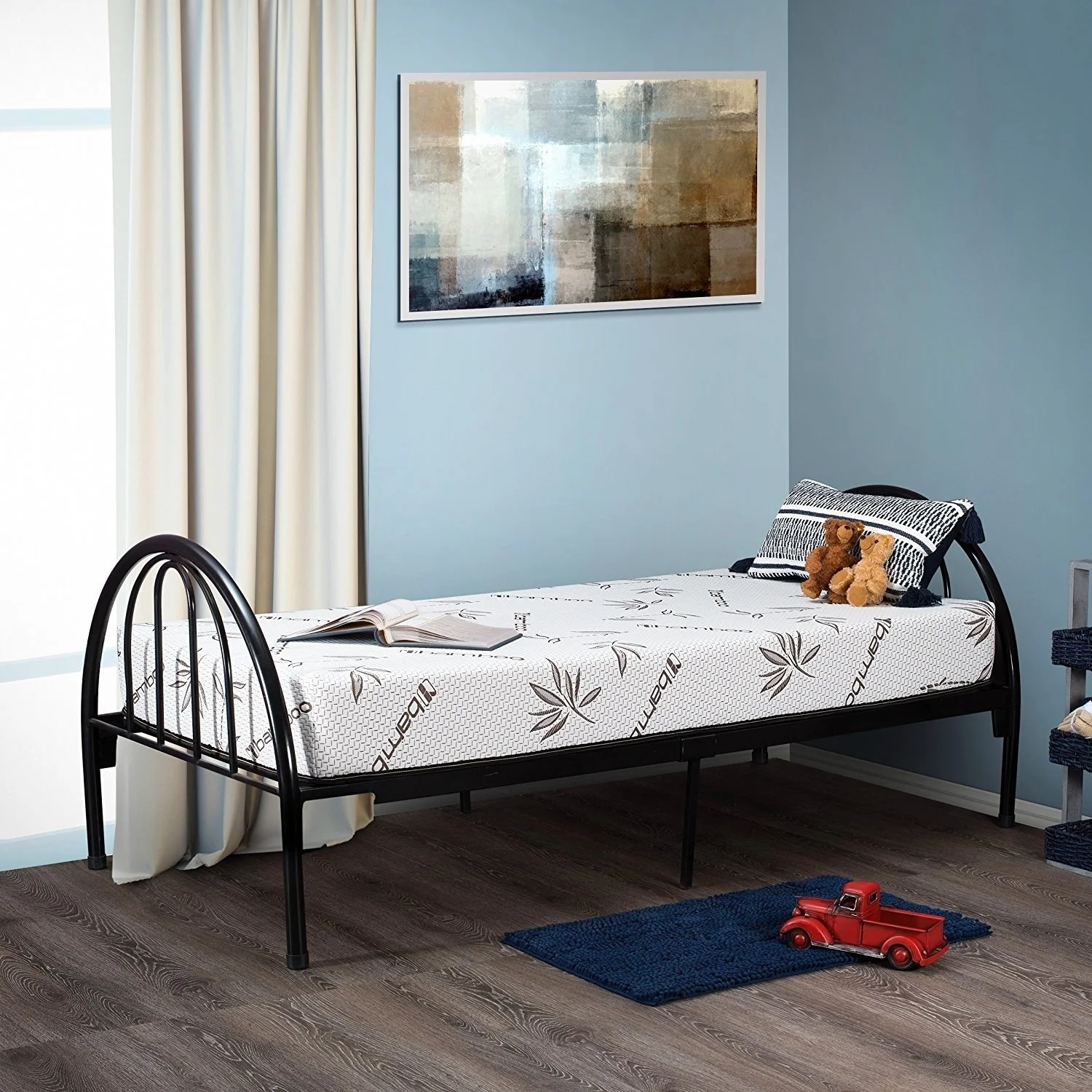 Fortnight Bedding 8 Inch Gel Memory Foam Mattress with Bamboo Cover, Cot size 33x74 for RV, Cot, Folding, Guest & Day Bed-- CertiPUR-US® Certified