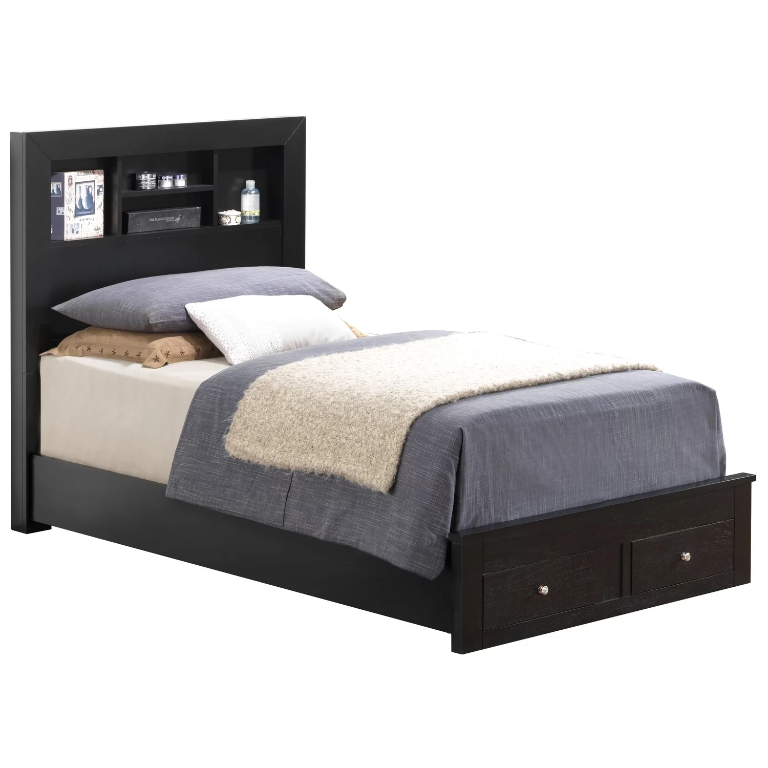Maykoosh Mediterranean Magic G2450D-TSB2 Twin Storage Bed , Black