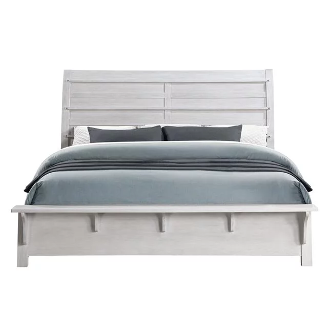 Levi White & Oak Full Size Bed