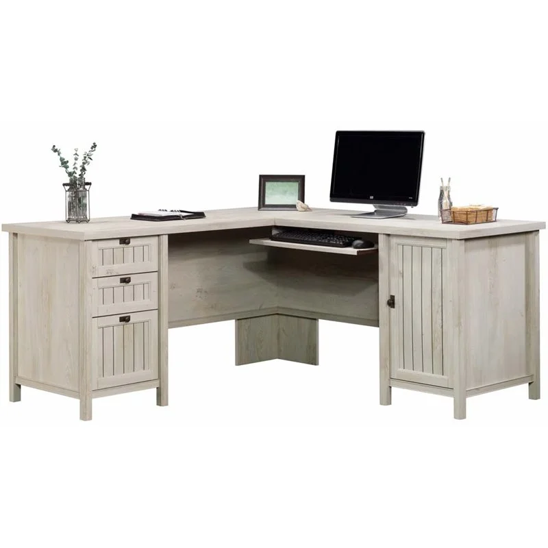 Home Square 2-Piece Set with Computer Desk & Lateral File Cabinet
