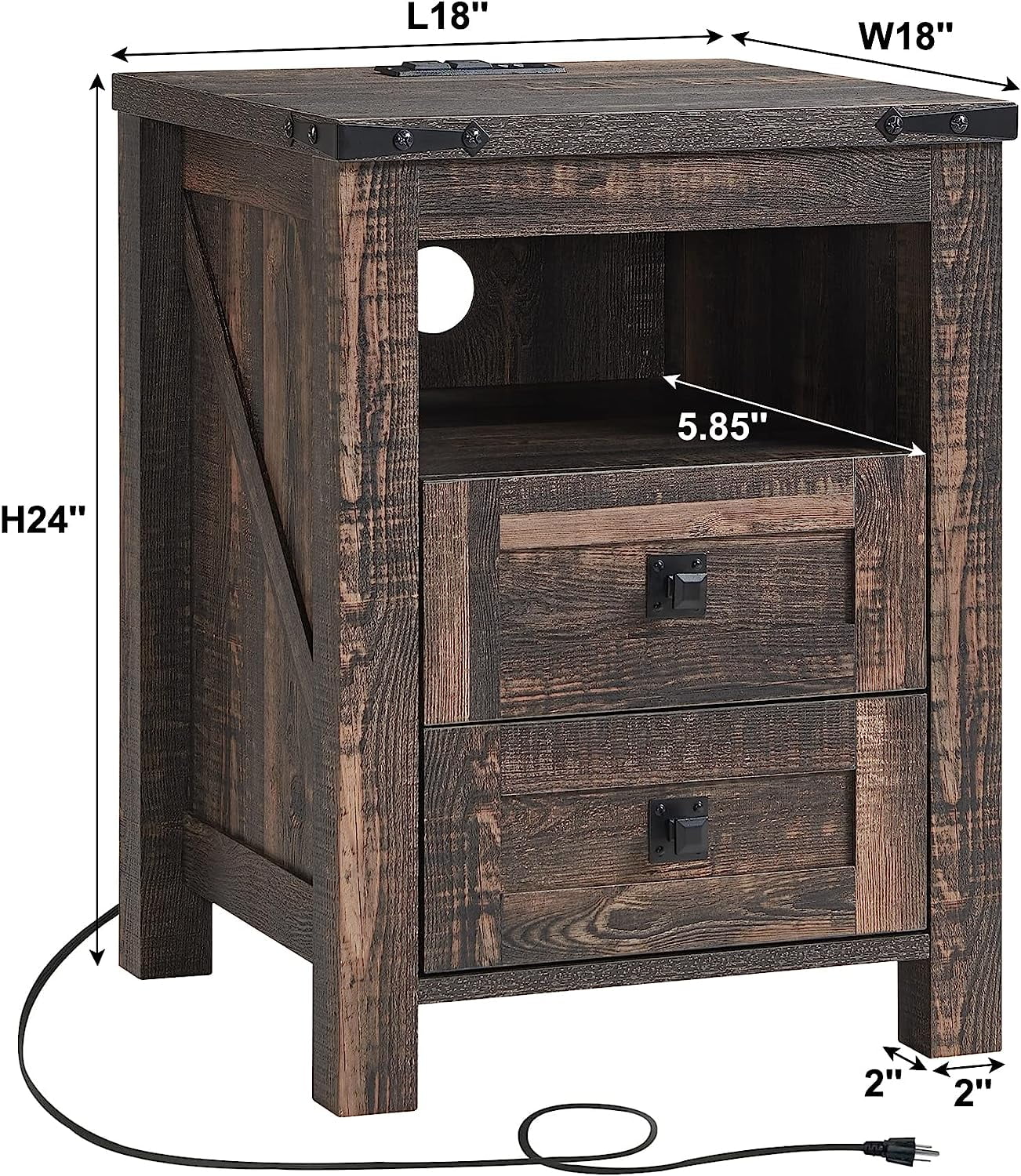 Farmhouse 6 Drawers Dresser Chests for Bedroom Wood Rustic Wide Chset of Drawers Storage Dressers Organizer for Bedroom Living Room Hallway Light Rustic Oak