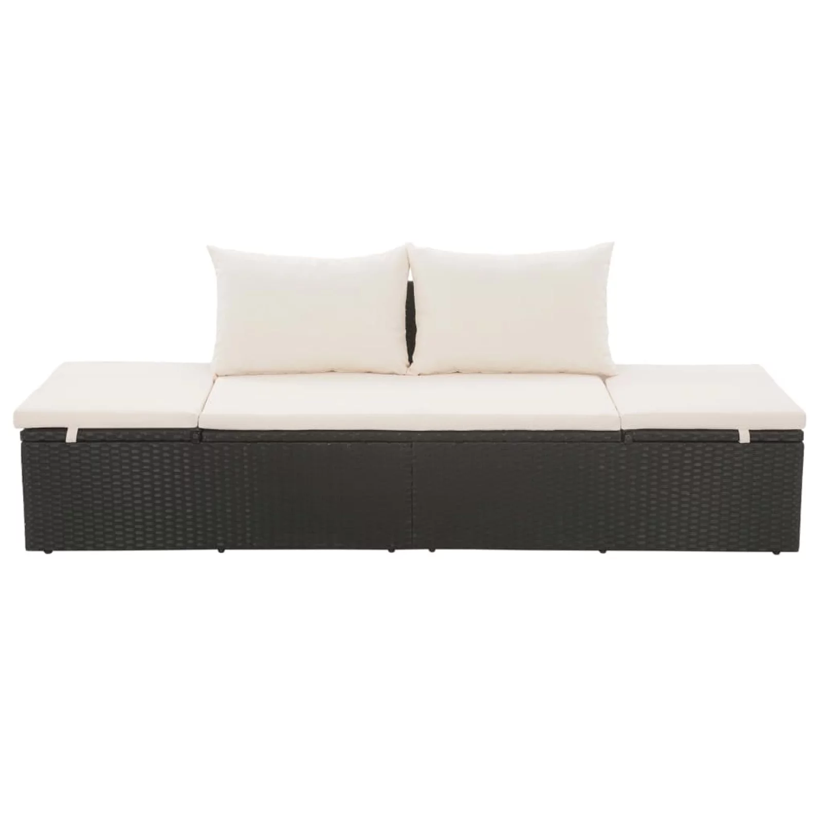 Tomshoo Patio Bed Black 76.8