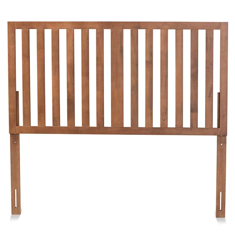 Bowery Hill Modern and Ash Walnut Finished Wood King Size Headboard