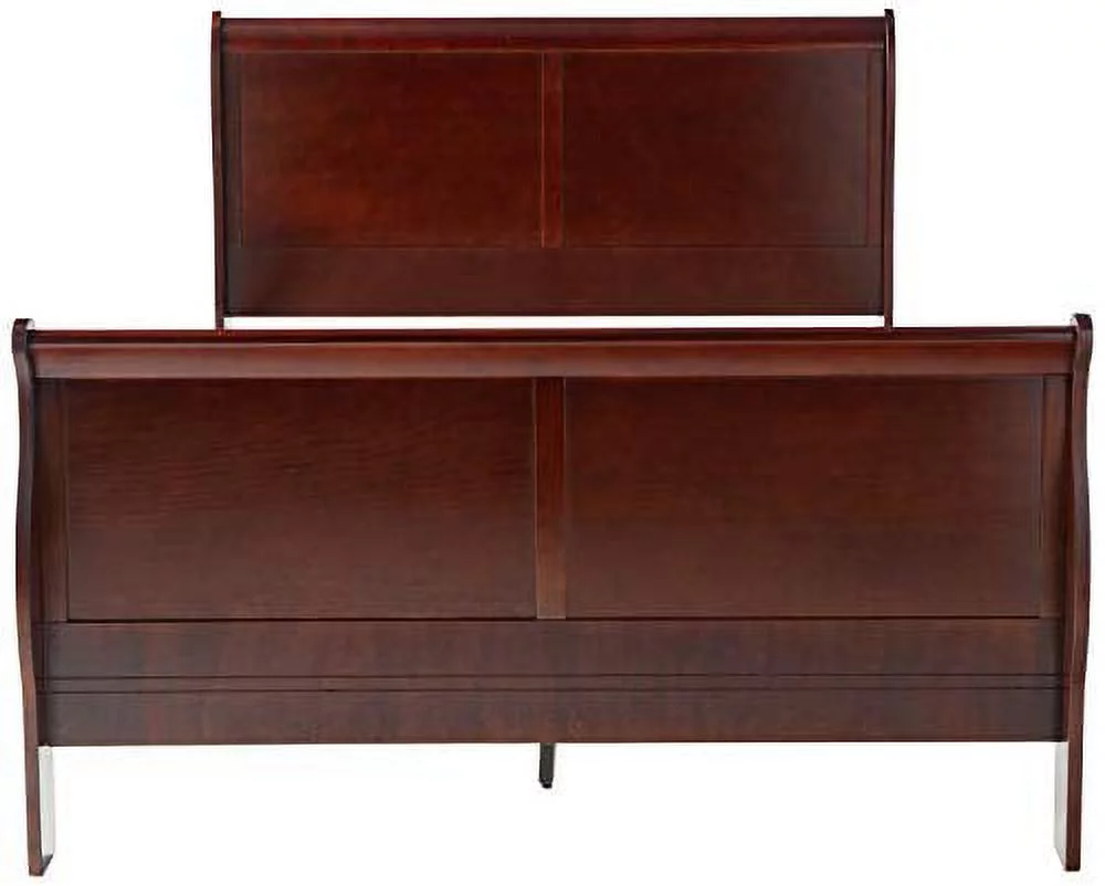 Louis Philippe III Queen Bed in Cherry 19520Q