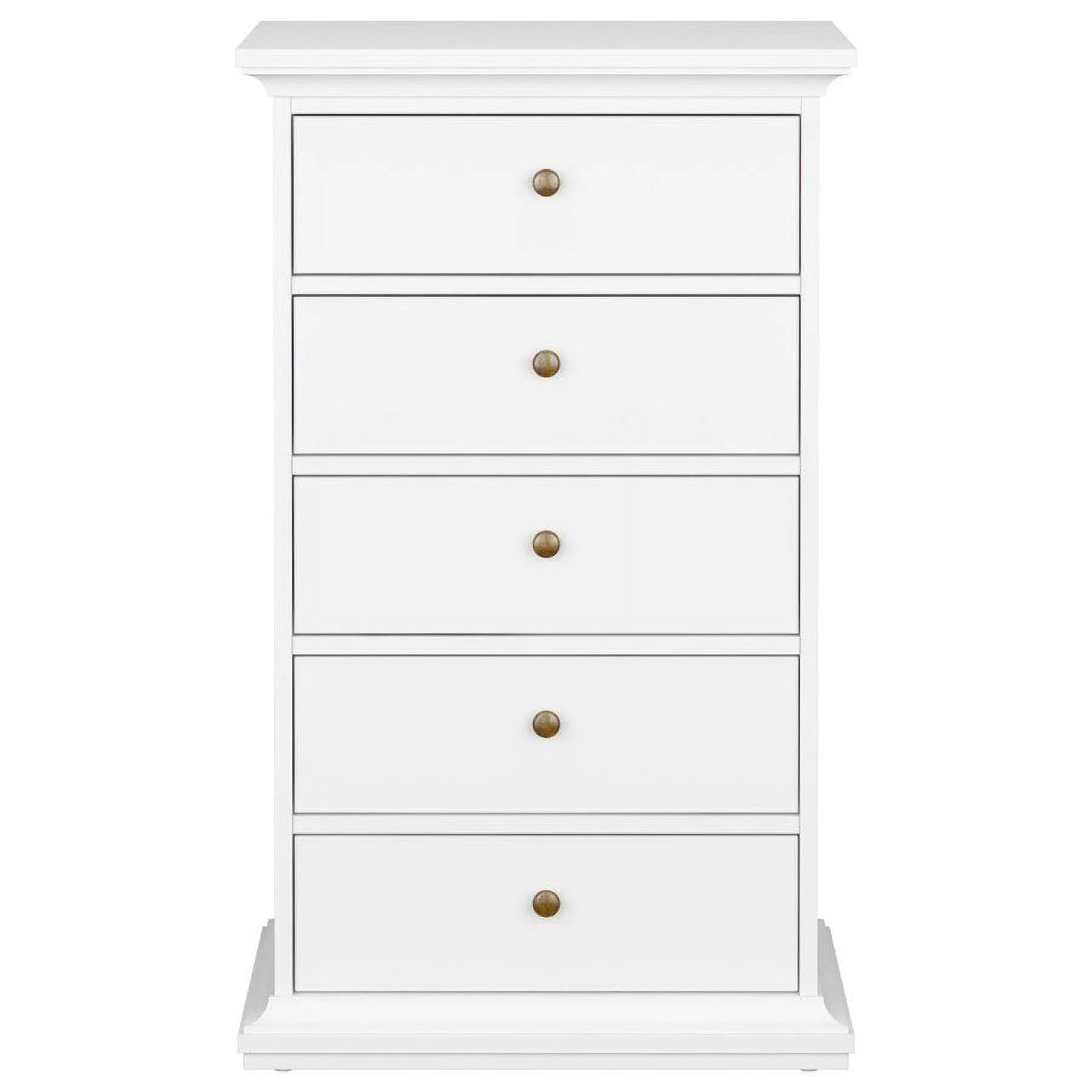 Belen Kox, Paris 5 Drawer Chest, White