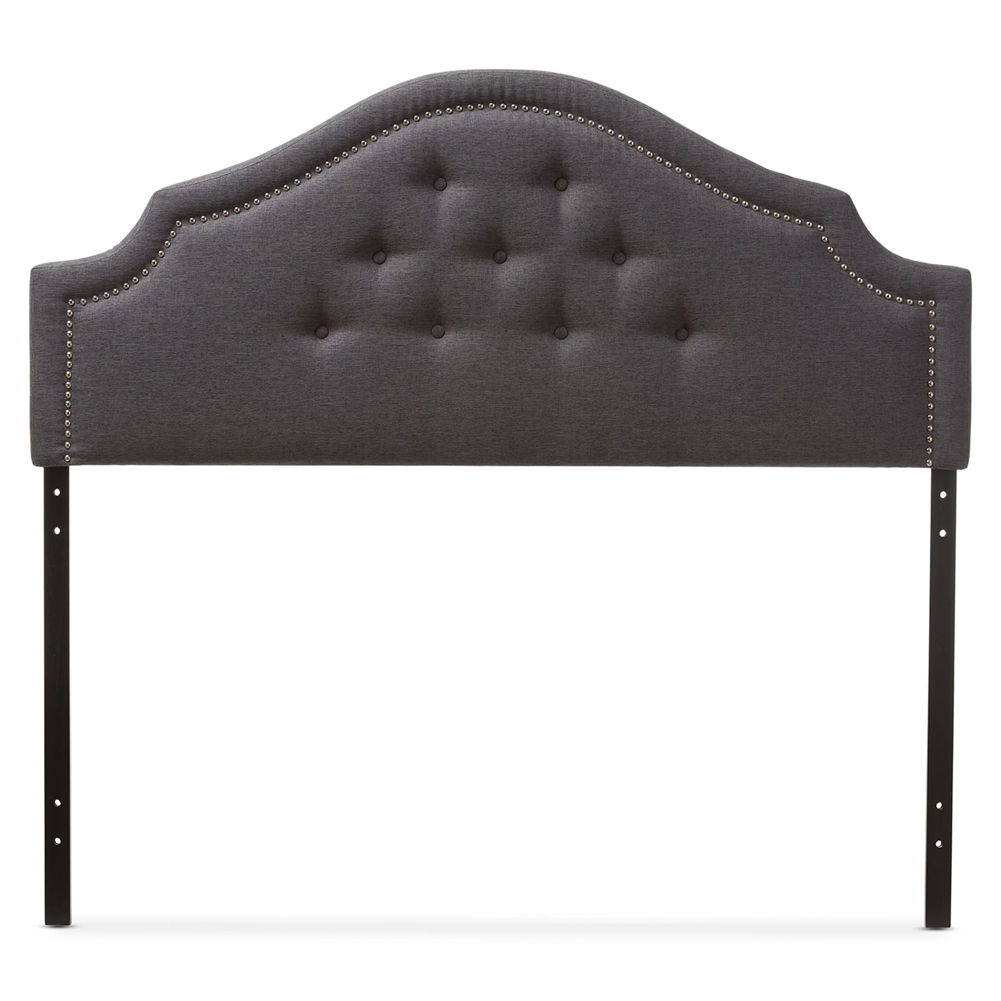 Copper Grove  Daisy Modern Button Tufted Headboard Grey Queen