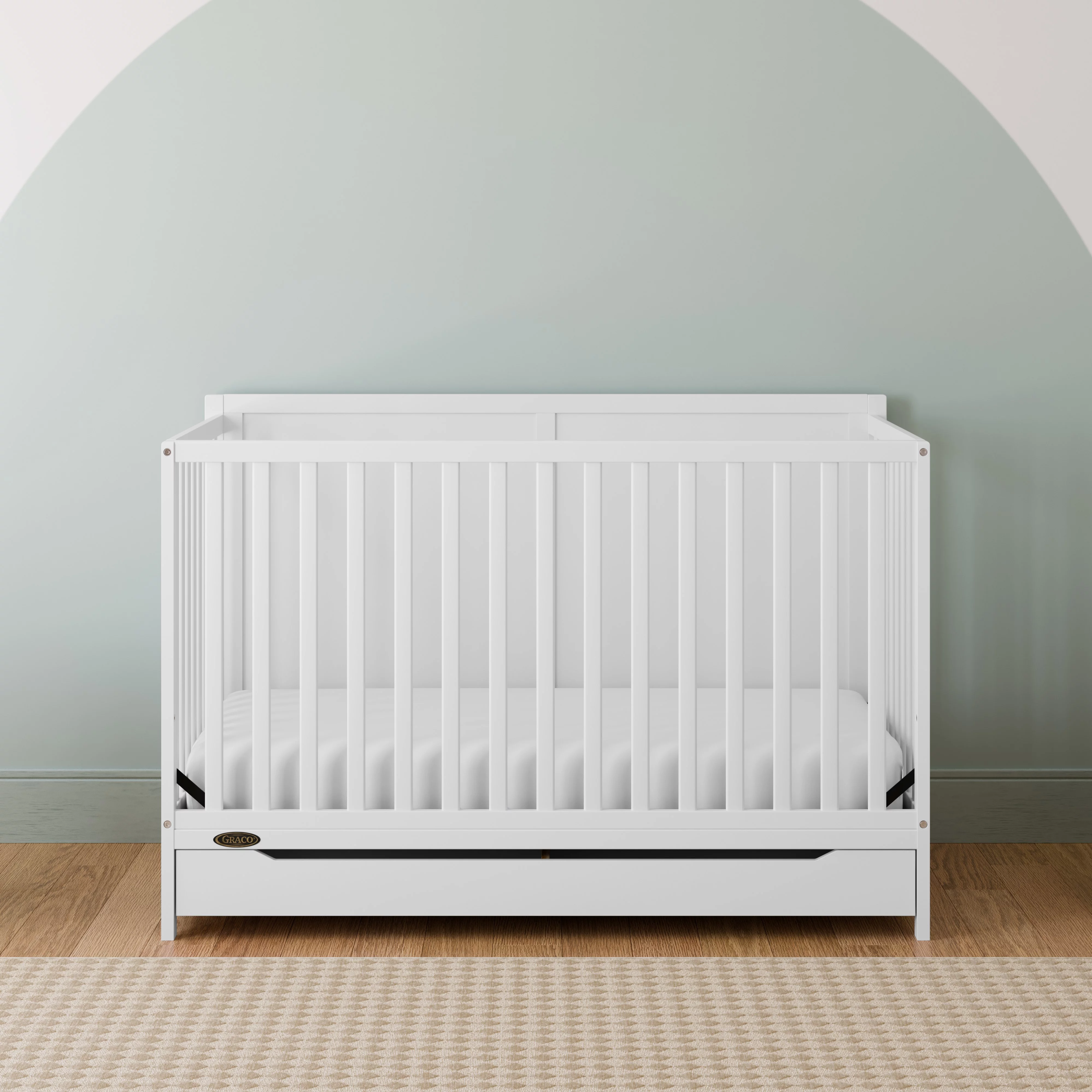 Graco® Melrose 5-in-1 Convertible Baby Crib with Drawer, White