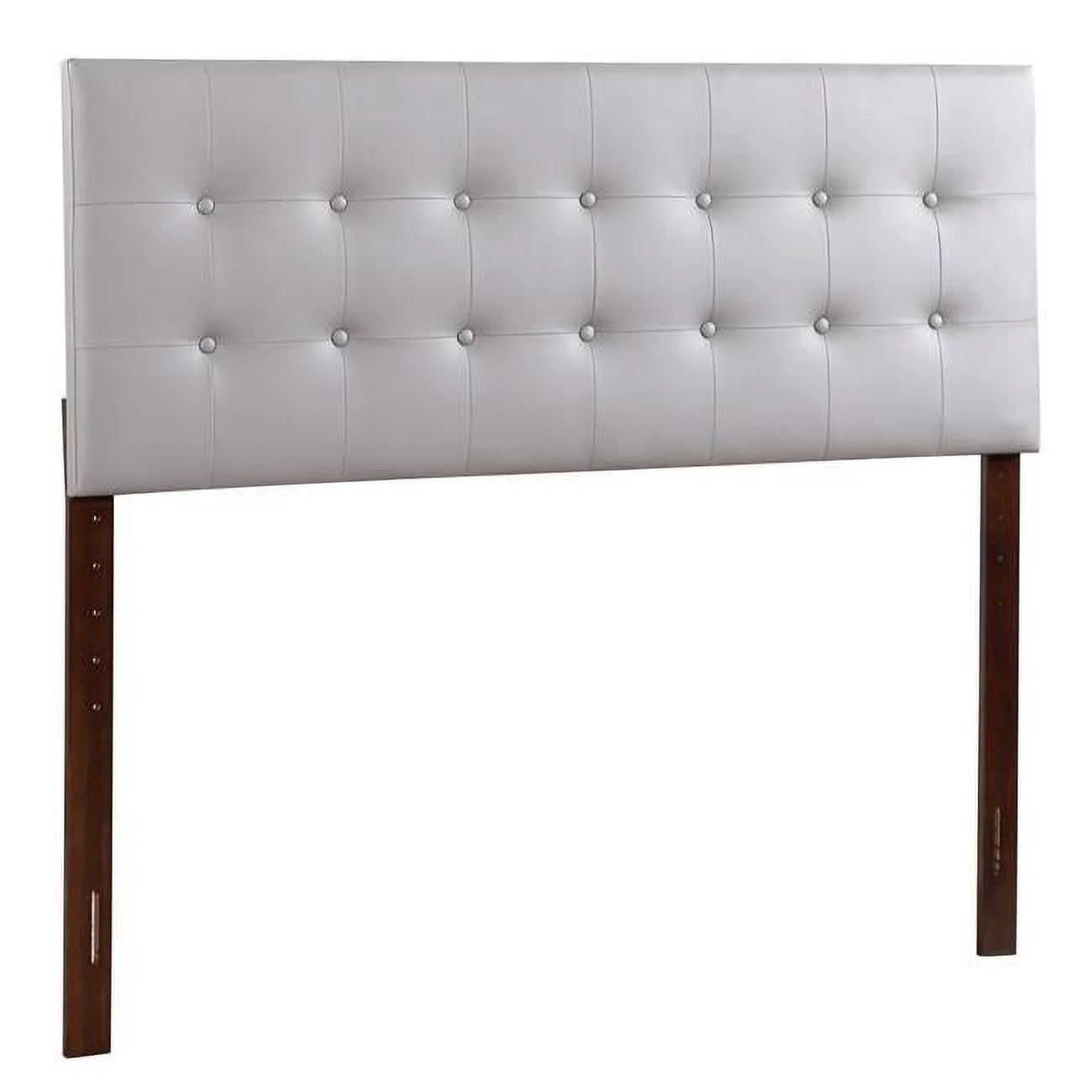 Passion Furniture Super Nova 2 Light Grey Tufted Queen Headboard