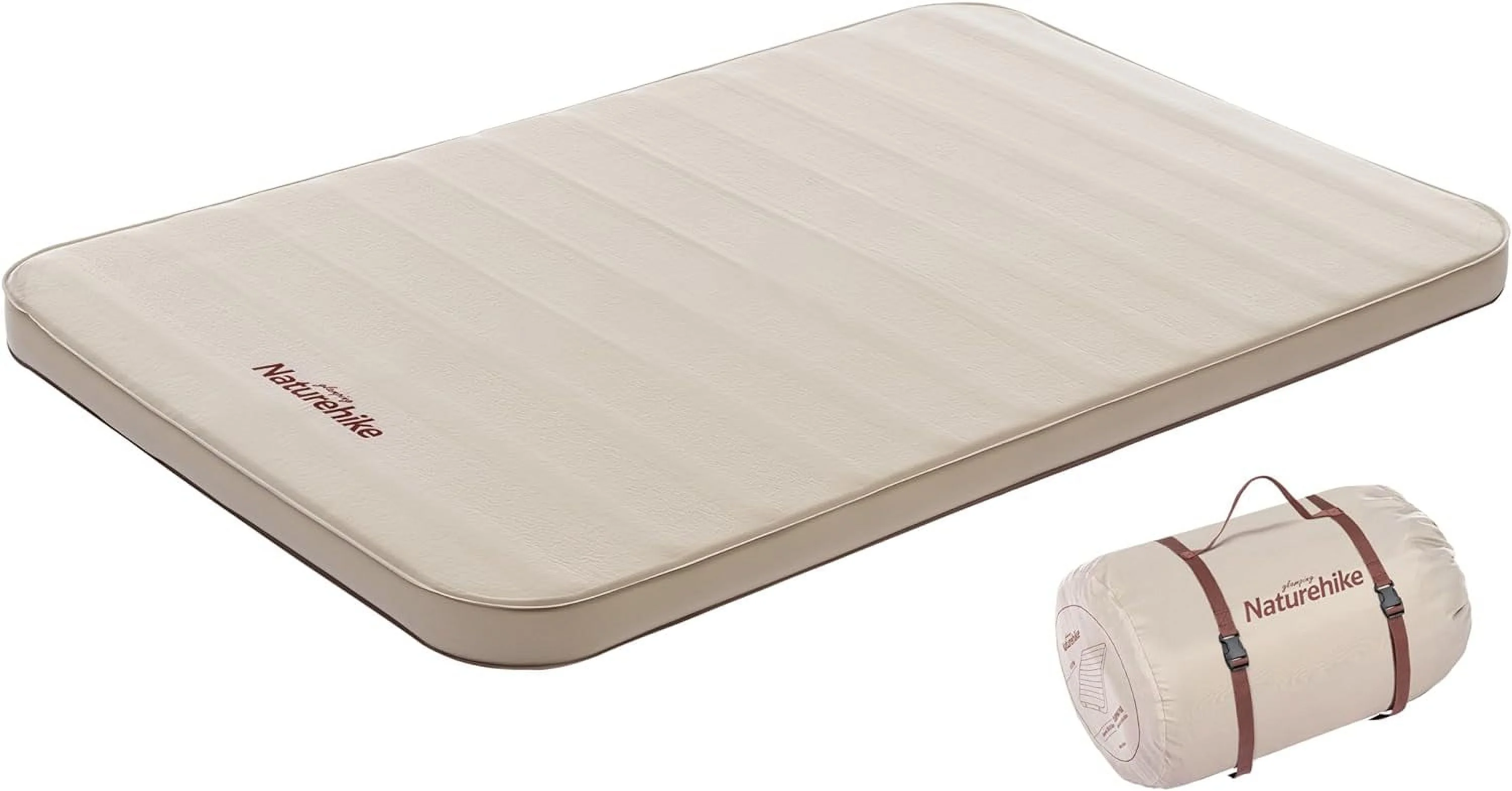 LIHONG Self Inflating Sleeping Pad Camping Air Mattress with Portable Mini Air Pump Inflatable Mattress for Home, Camping, Guests Double