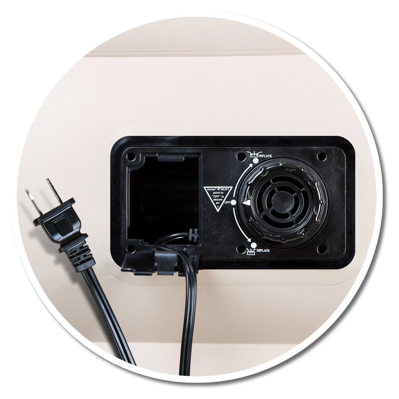 Pittman Queen Comfort Double High Air Mattress with Built-in Electric Pump