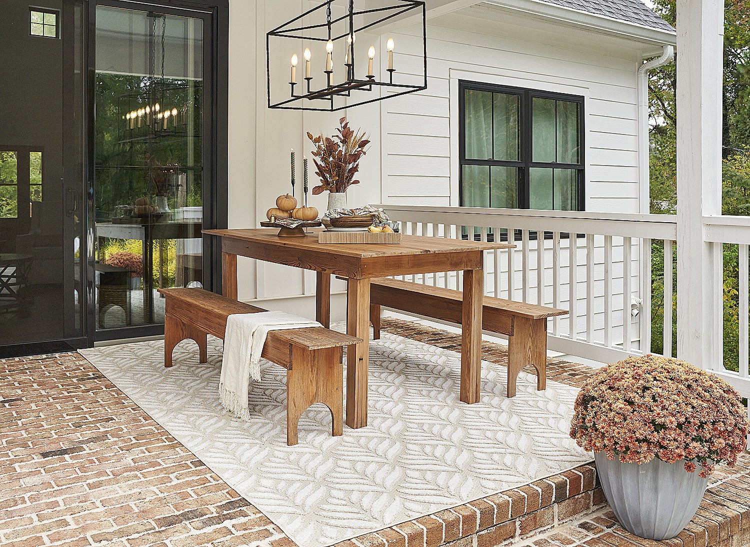 Nourison Aloha Indoor/Outdoor Ivory/Grey 5'3