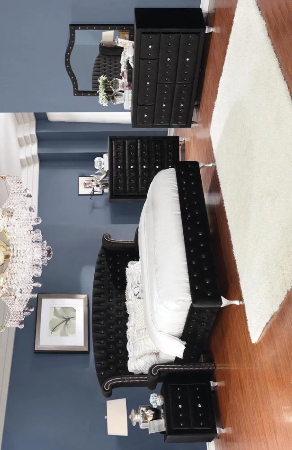 Deanna 4-piece Eastern King Bedroom Set Black