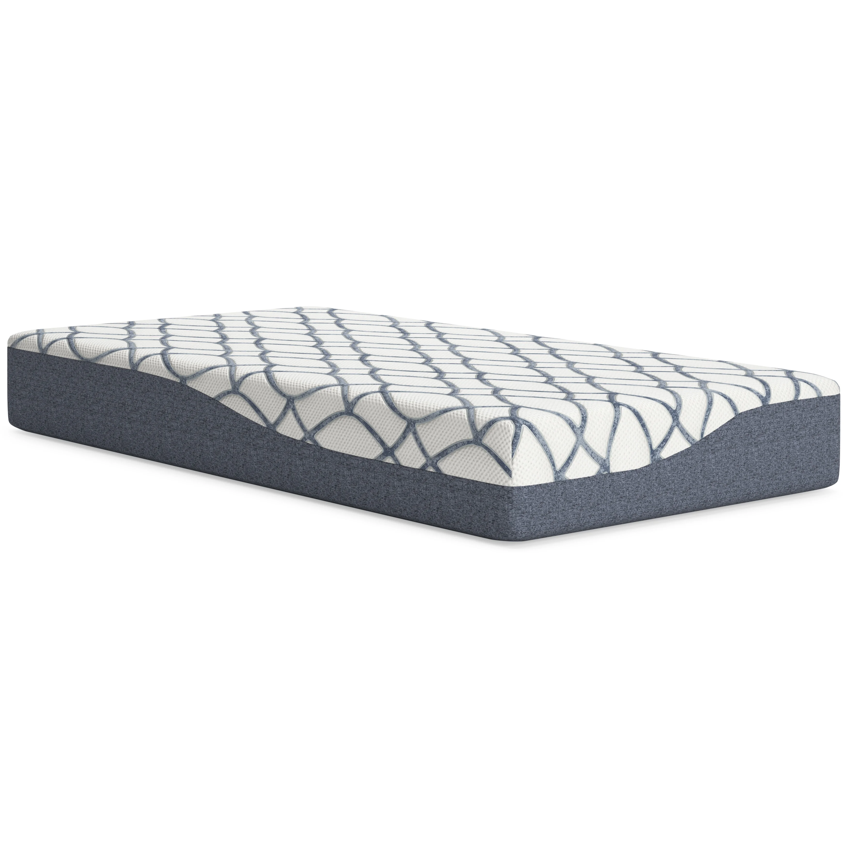 Signature Design by Ashley 10 Inch Chime Elite 2.0 Twin Mattress White/Blue