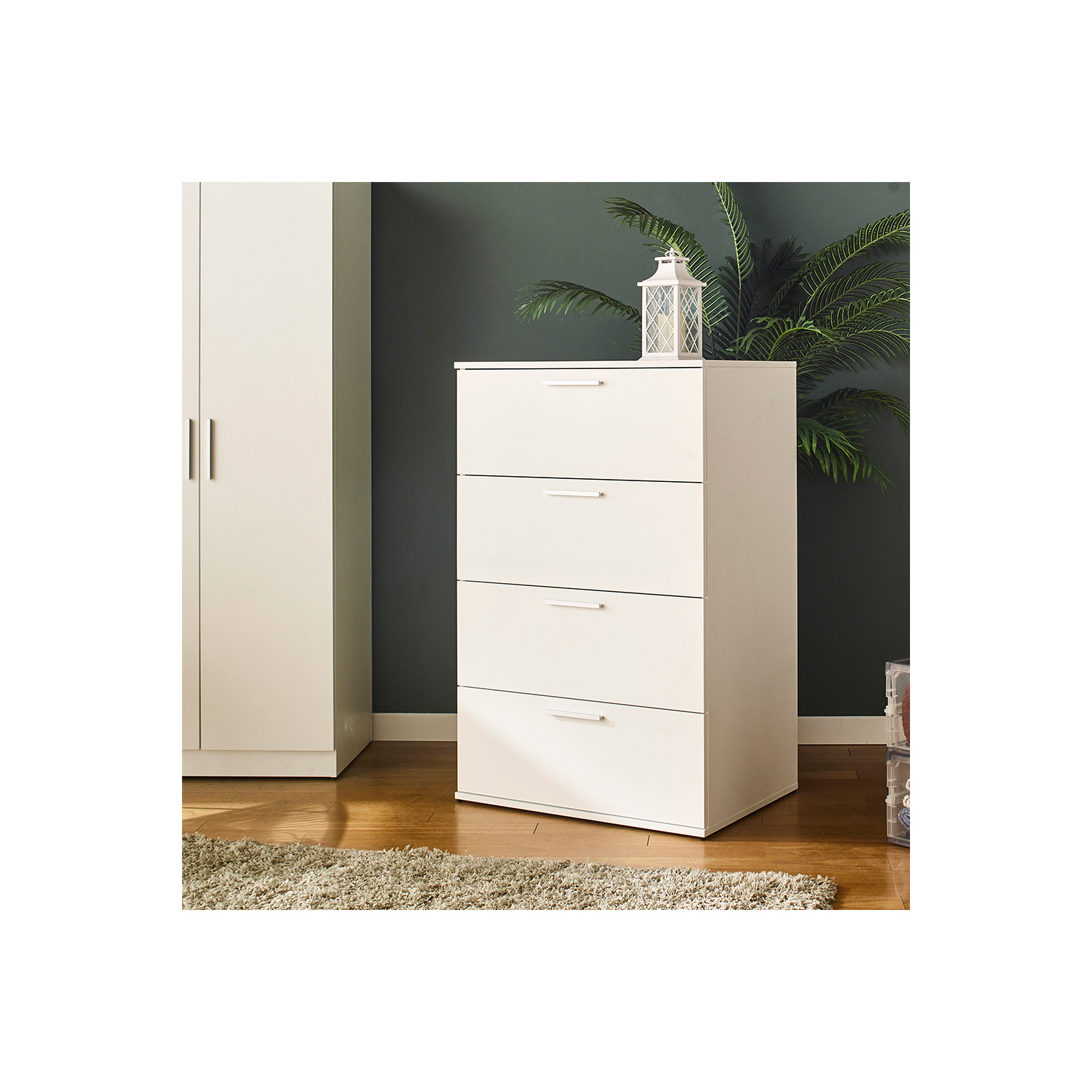 Maykoosh Oliver Renaissance Rhapsody Four-Drawer Jumbo Chest In White