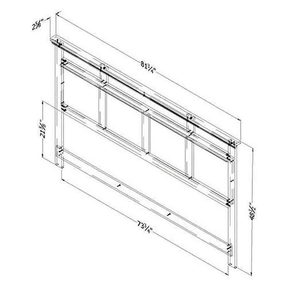 Modern Queen King Panel Headboard In Weathered Oak