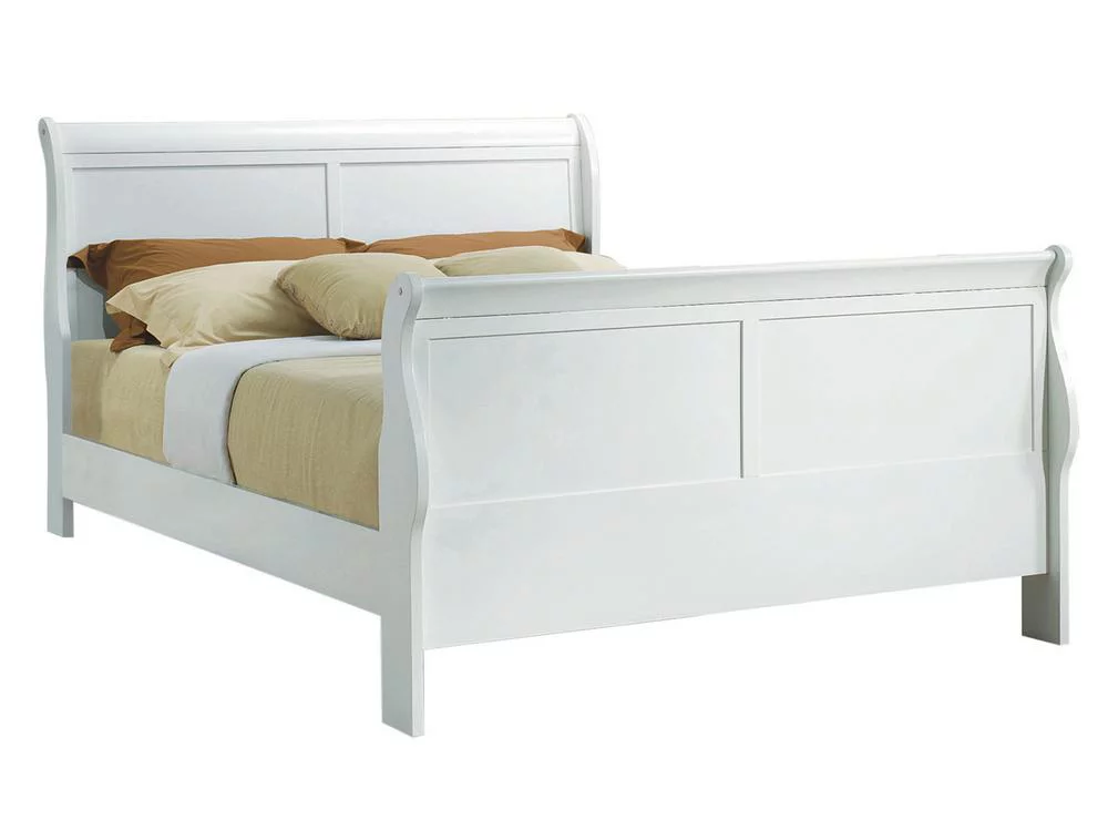 Contemporary White Full 6pcs Bedroom Set by Acme Louis Philippe 23840F-6pcs