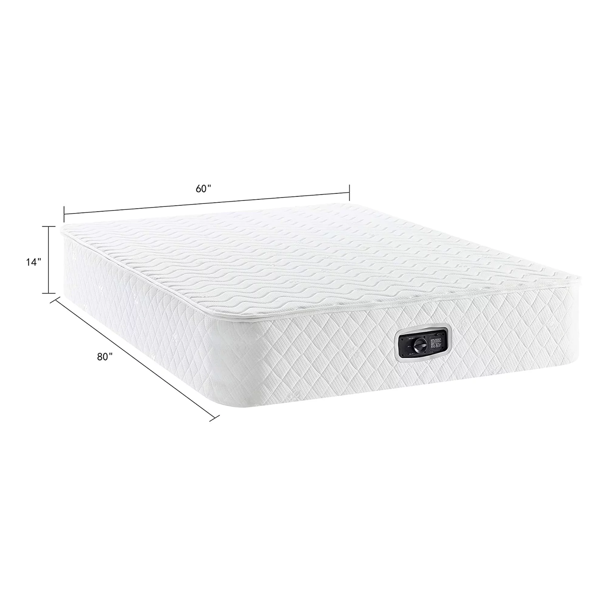 BIKAHOM Bi-Comfer 14 Inch Inflatable Mattress with Built In Air Pump, Full