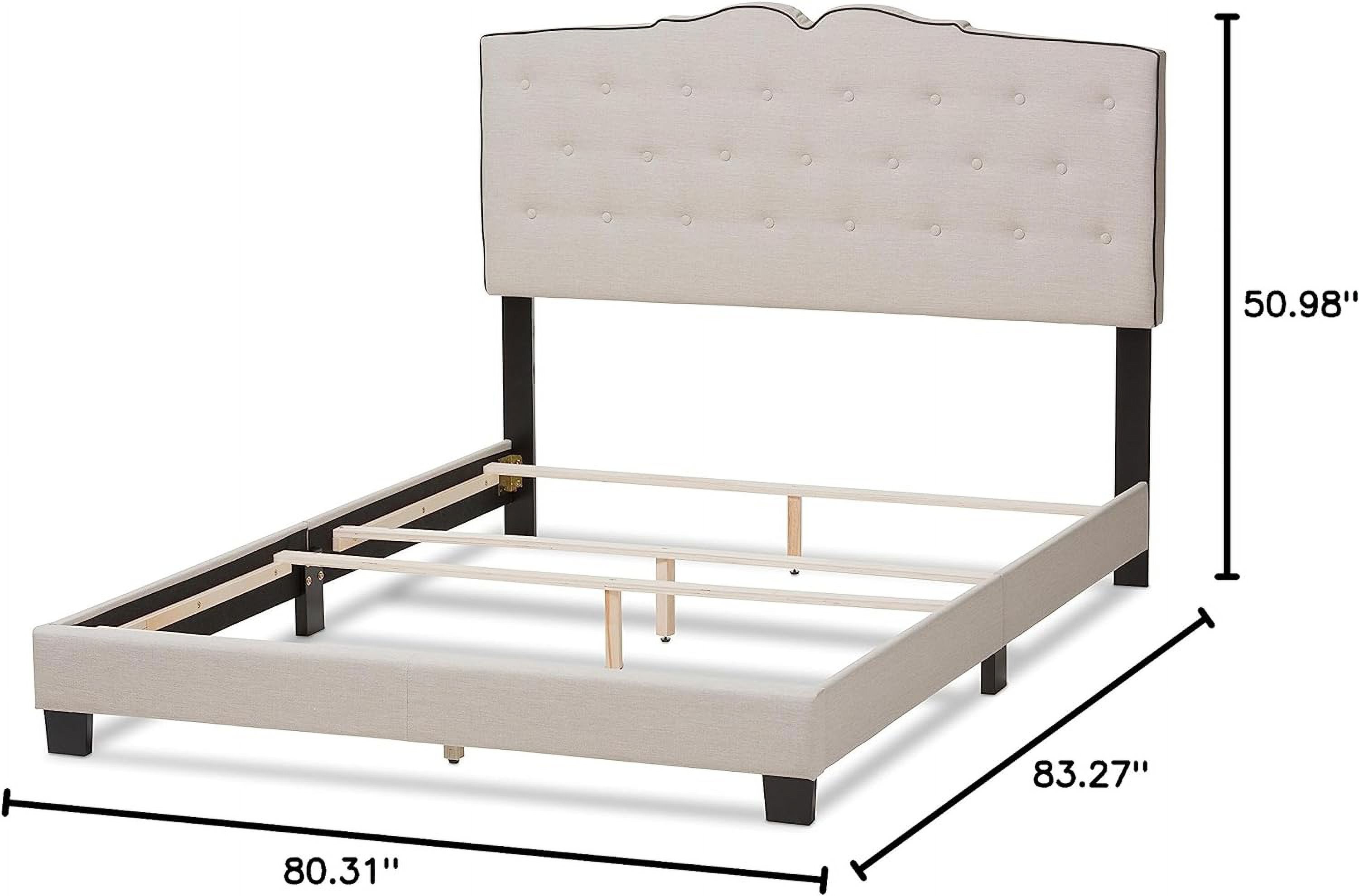 YGDU Leigha Bed, King, Light Beige