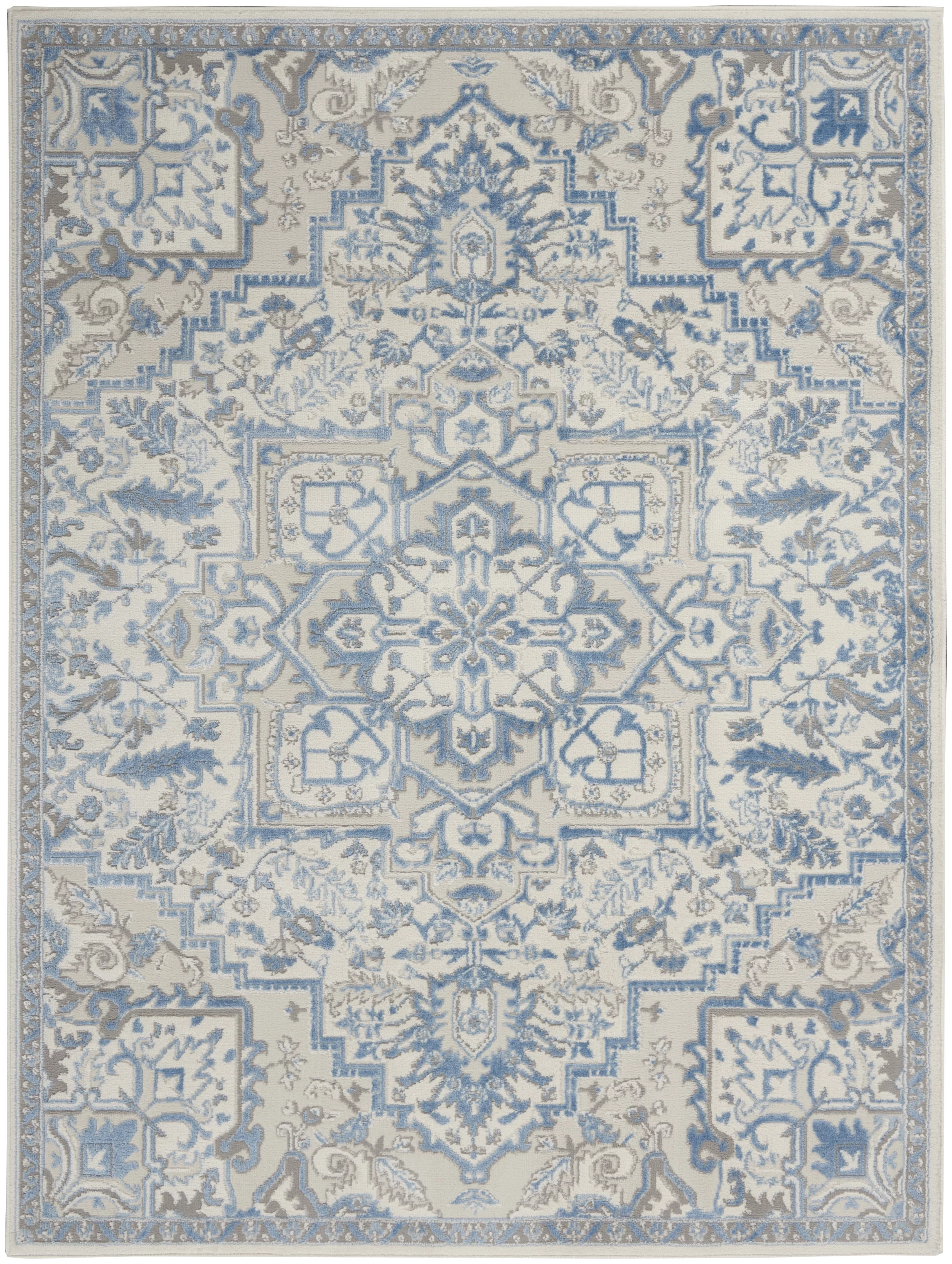 Nourison Elation Persian Ivory Blue 5'3
