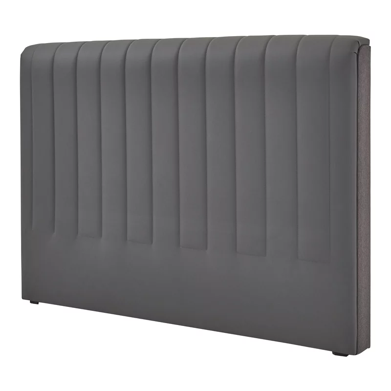 Yatas Bedding Somni Contemporary Wood & Fabric King Size Headboard in Black