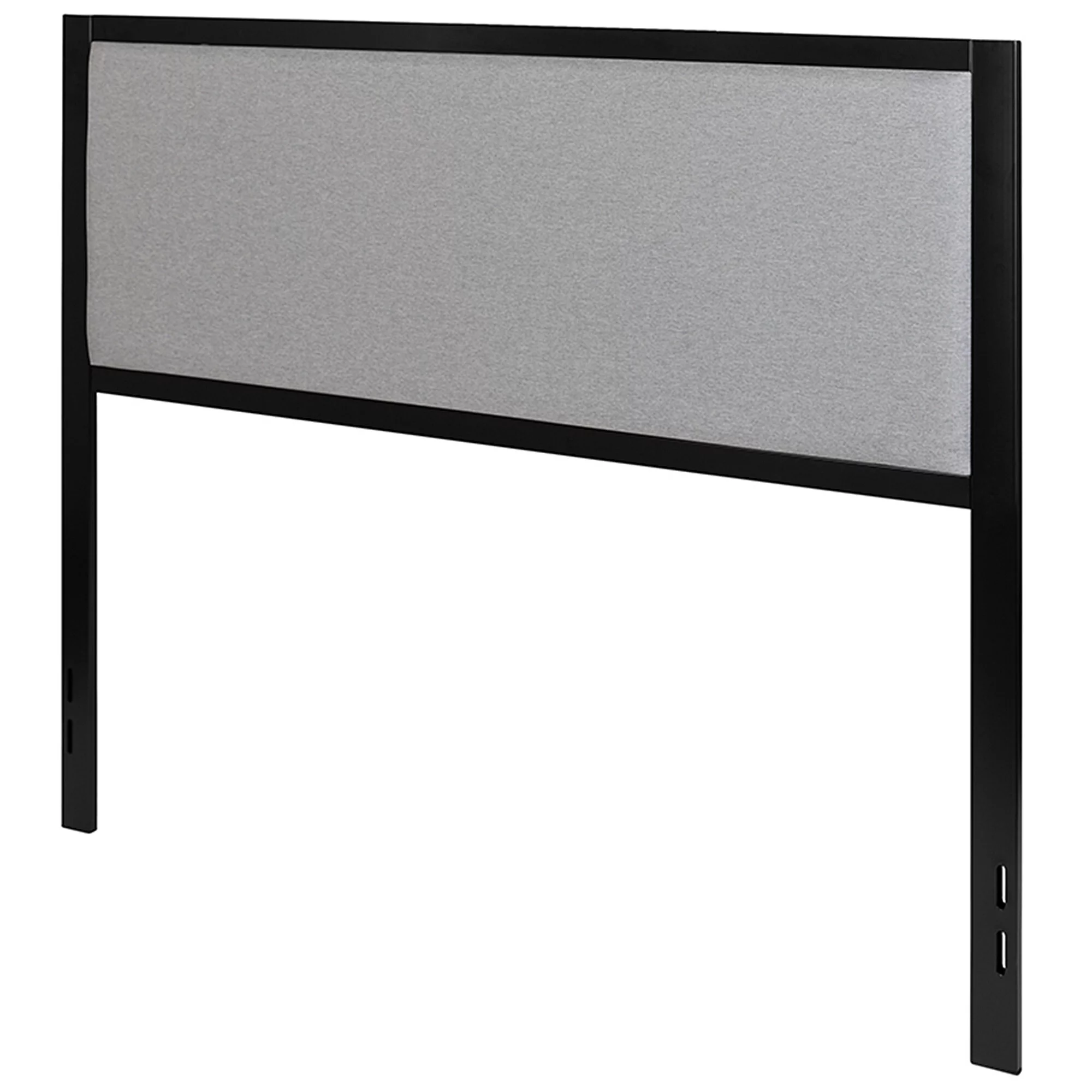BSD National Supplies Hartley Modern Light Grey Fabric Upholstered Queen Size Metal Headboard