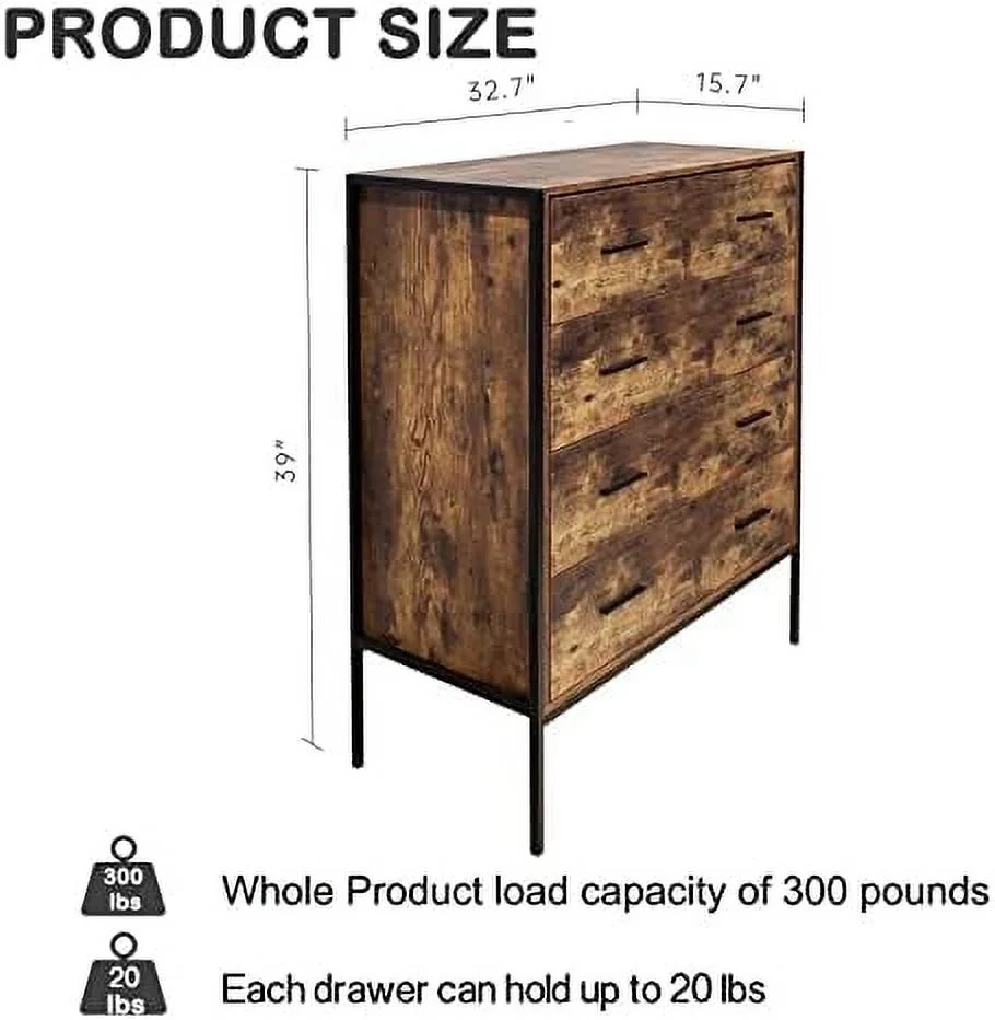 6 Drawers Double Dresser for Bedroom   Wood Chest of Drawers with Wide Drawers and Gold Handles  Accent Organizer  Cabinet with Solid Wood Legs for Bedroom Living Room (White)