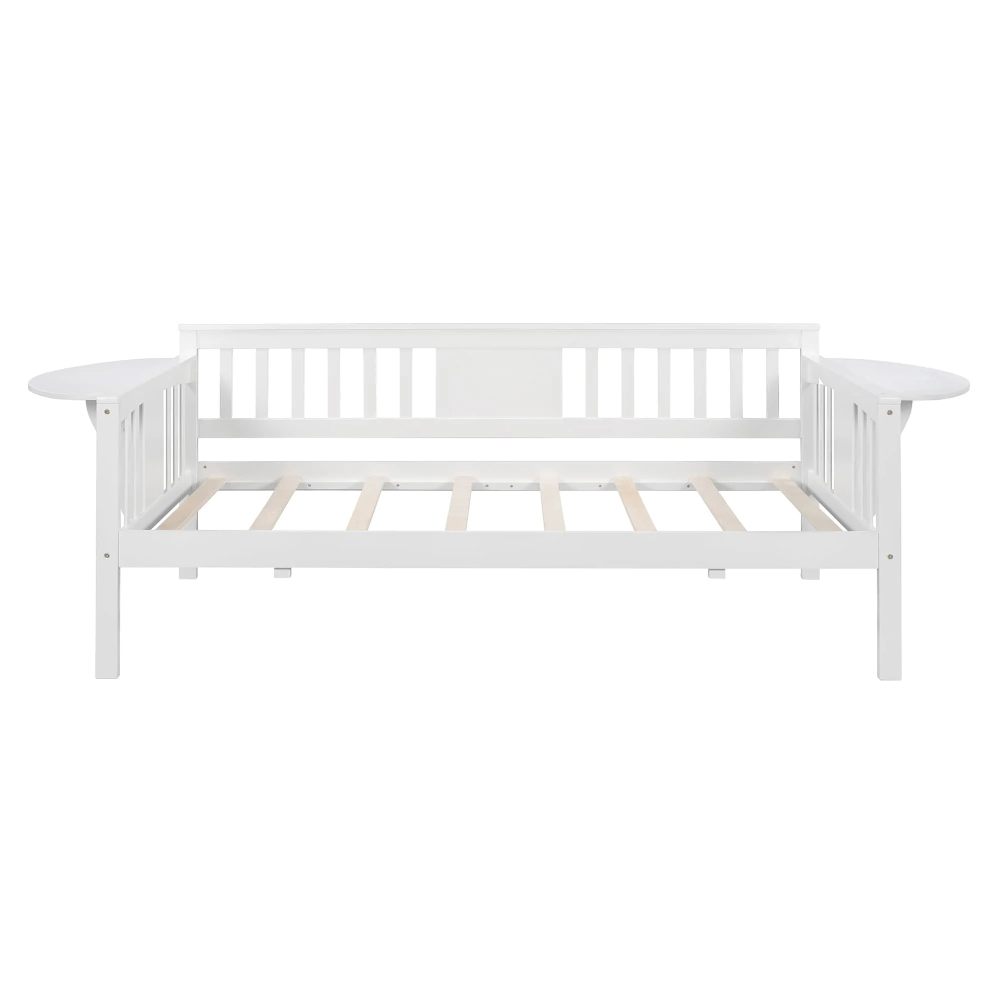Nestfair Twin Size Daybed with Wood Slat Support White