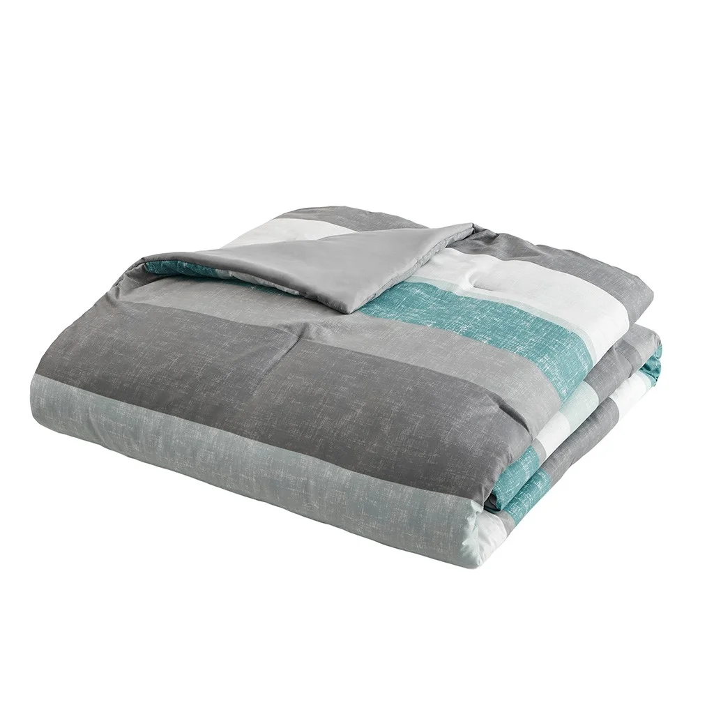 Gracie Mills Ware Striped Comforter Set with Bed Sheets - GRACE-15243