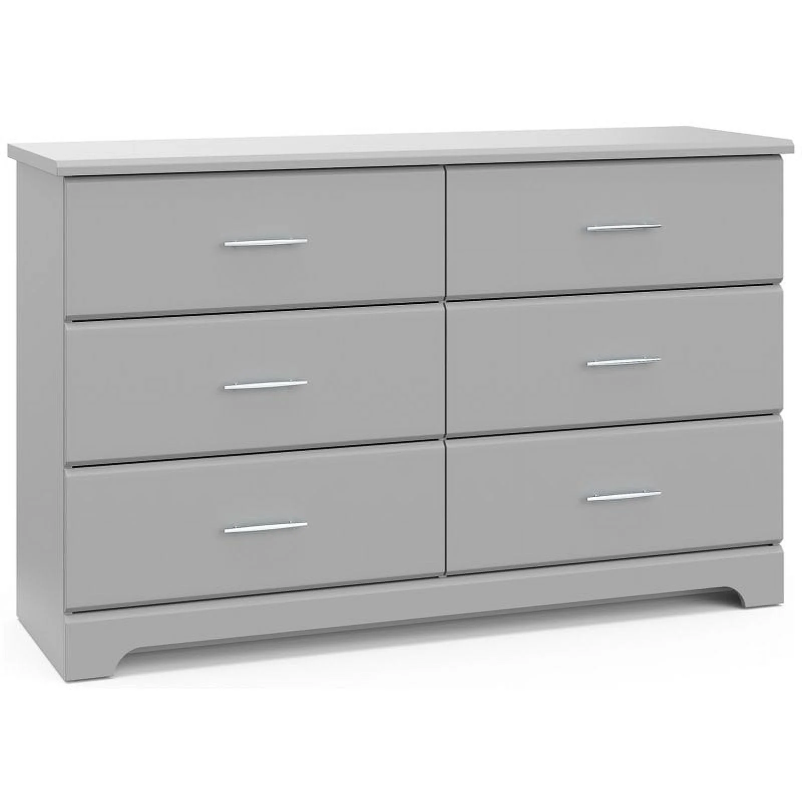 Home Square 2-Piece Set with 2-Drawer Chest and 6-Drawer Dresser in Pebble Gray