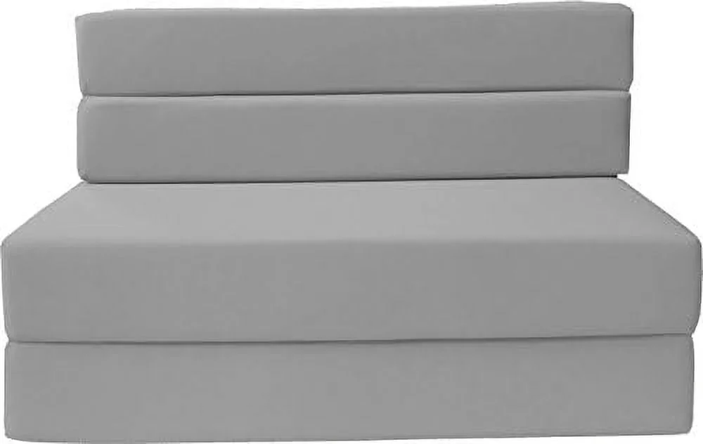 GEROBOOM D&D Futon Folding Foam Mattress Sofa Chair Bed Guest Beds (Queen Size Lime)
