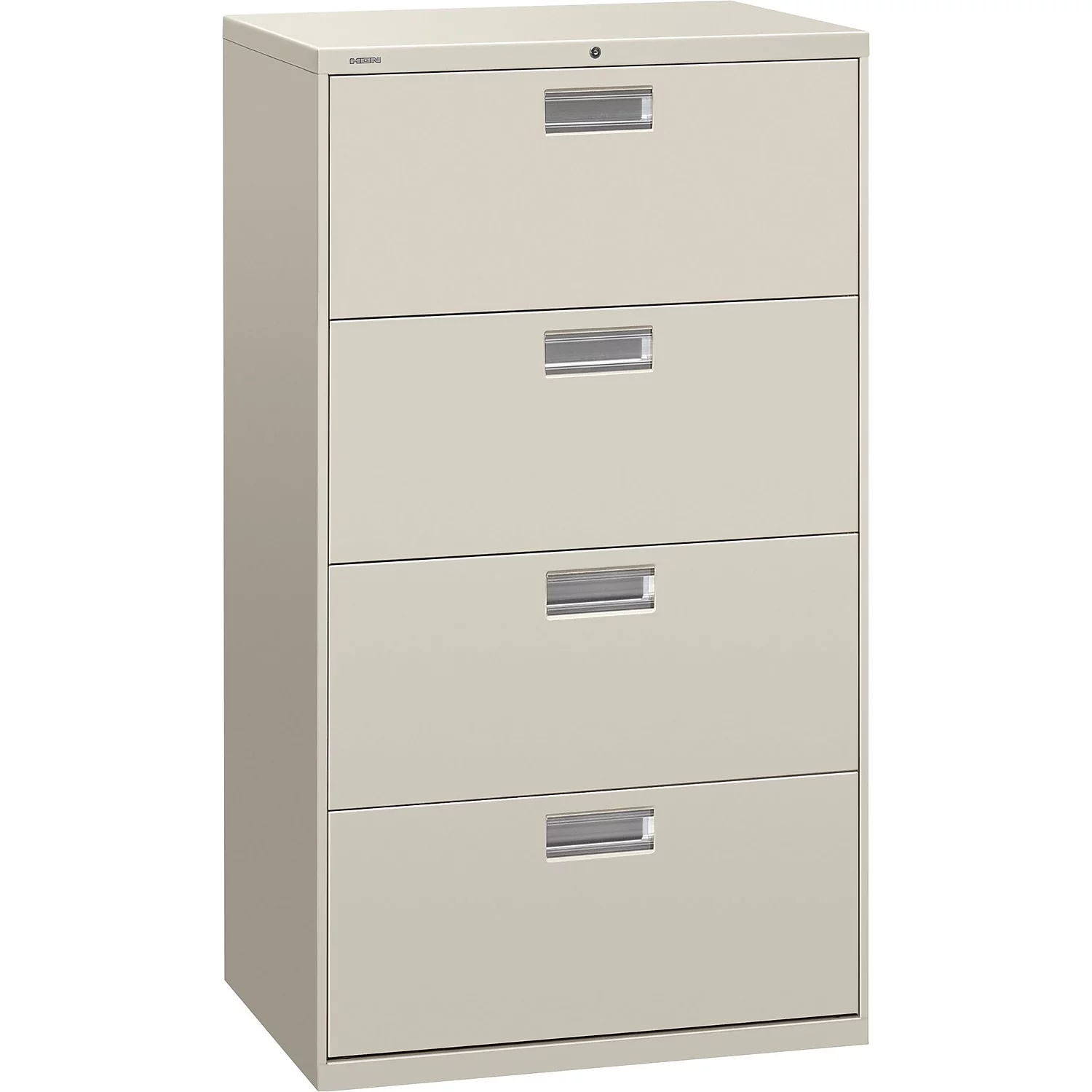 HON 4 Drawers Lateral Lockable Filing Cabinet, Gray