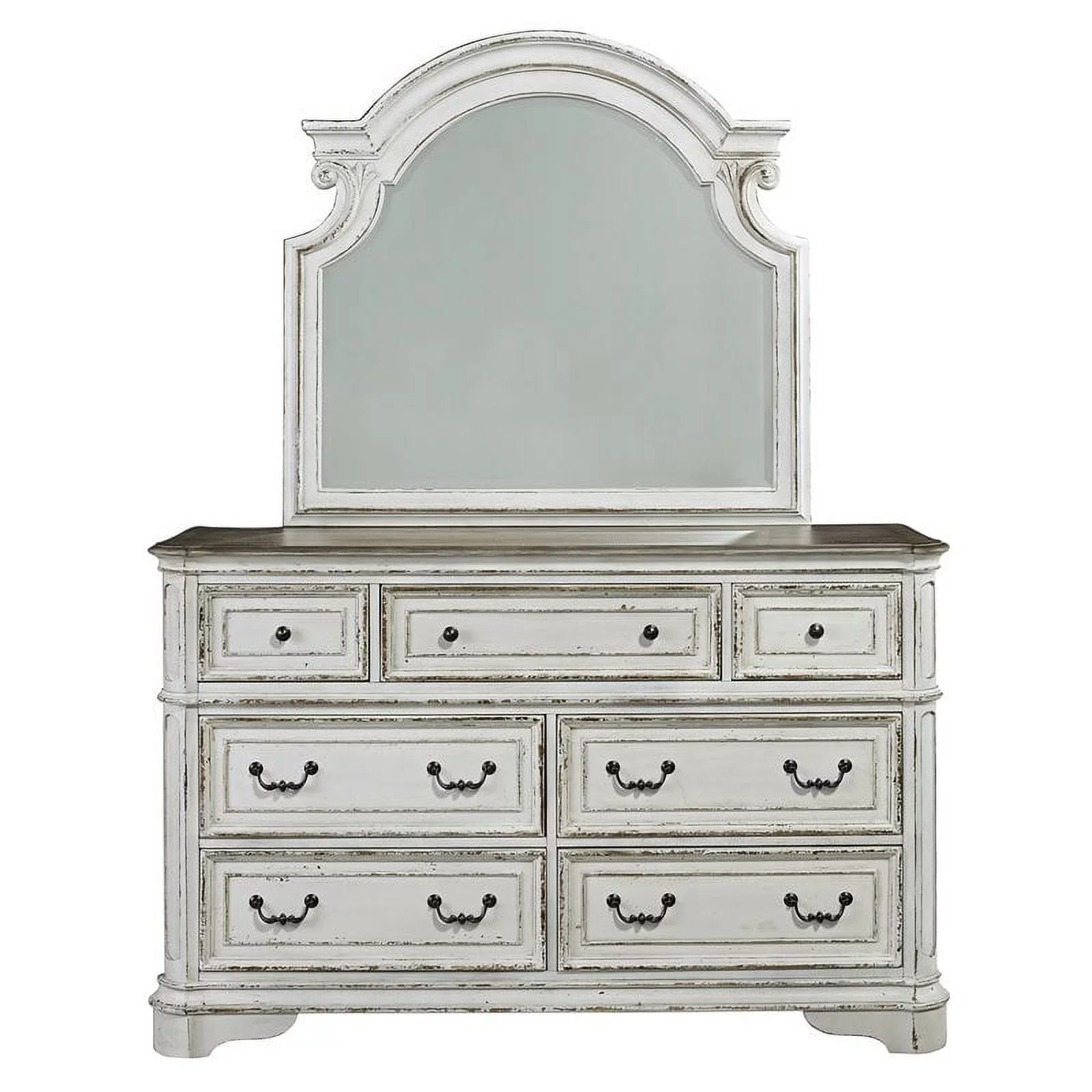 Bowery Hill Dresser and Mirror in White