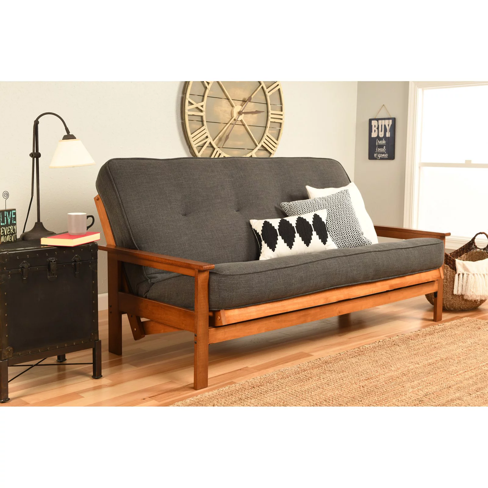 Albany Futon in Barbados Finish, Multiple Colors