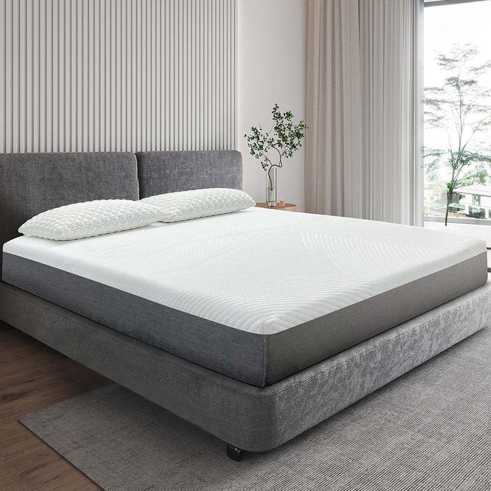 Gelsea California King Mattress,10 Inch Memory Foam Mattress in a Box,Cool Gel-Infusion for Cooler Sleep,Made in USA,Bamboo Cover,Cal-King Size Bed,72