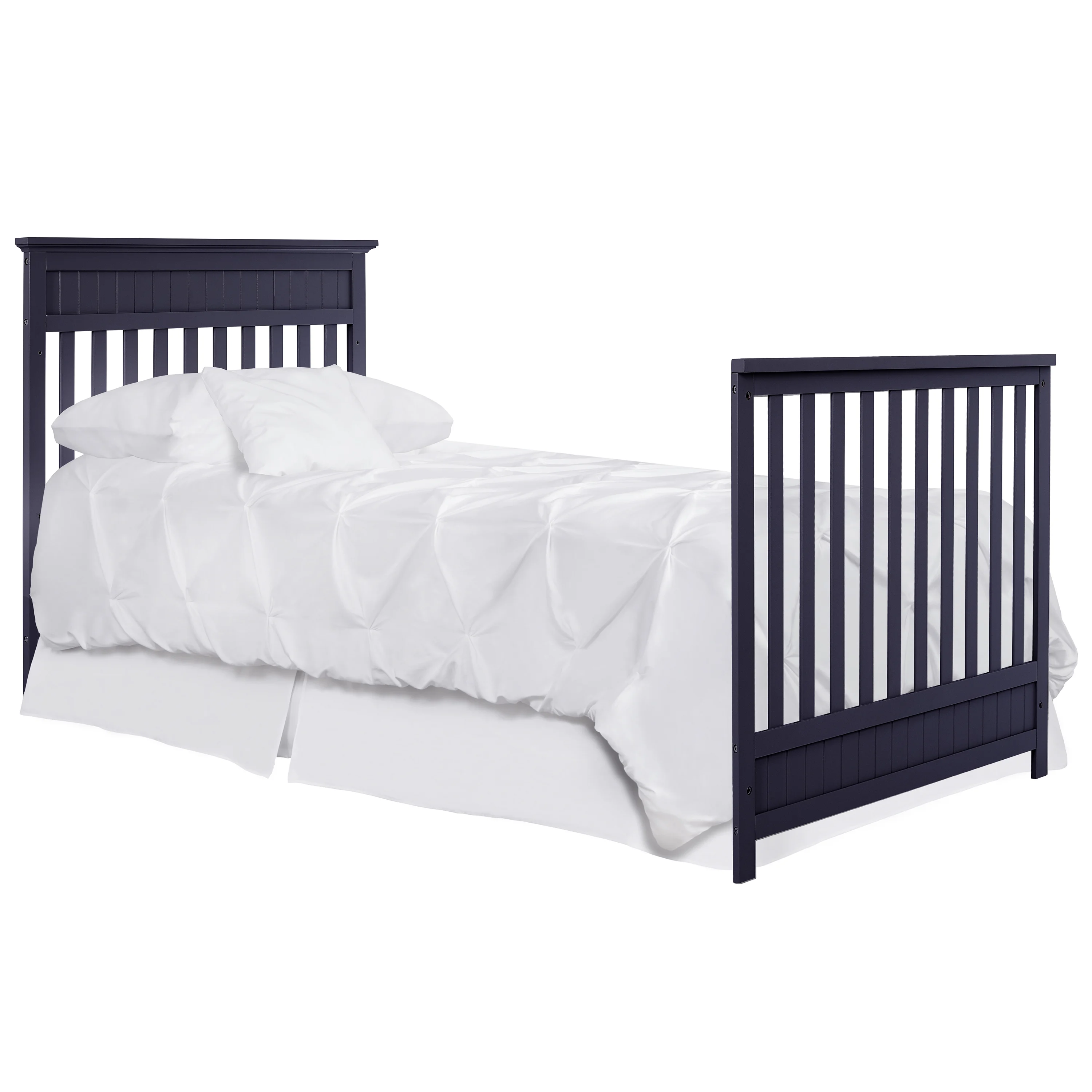 Dream On Me Harbor 4-in-1 Convertible Mini Crib in Navy, Greenguard Gold Certified