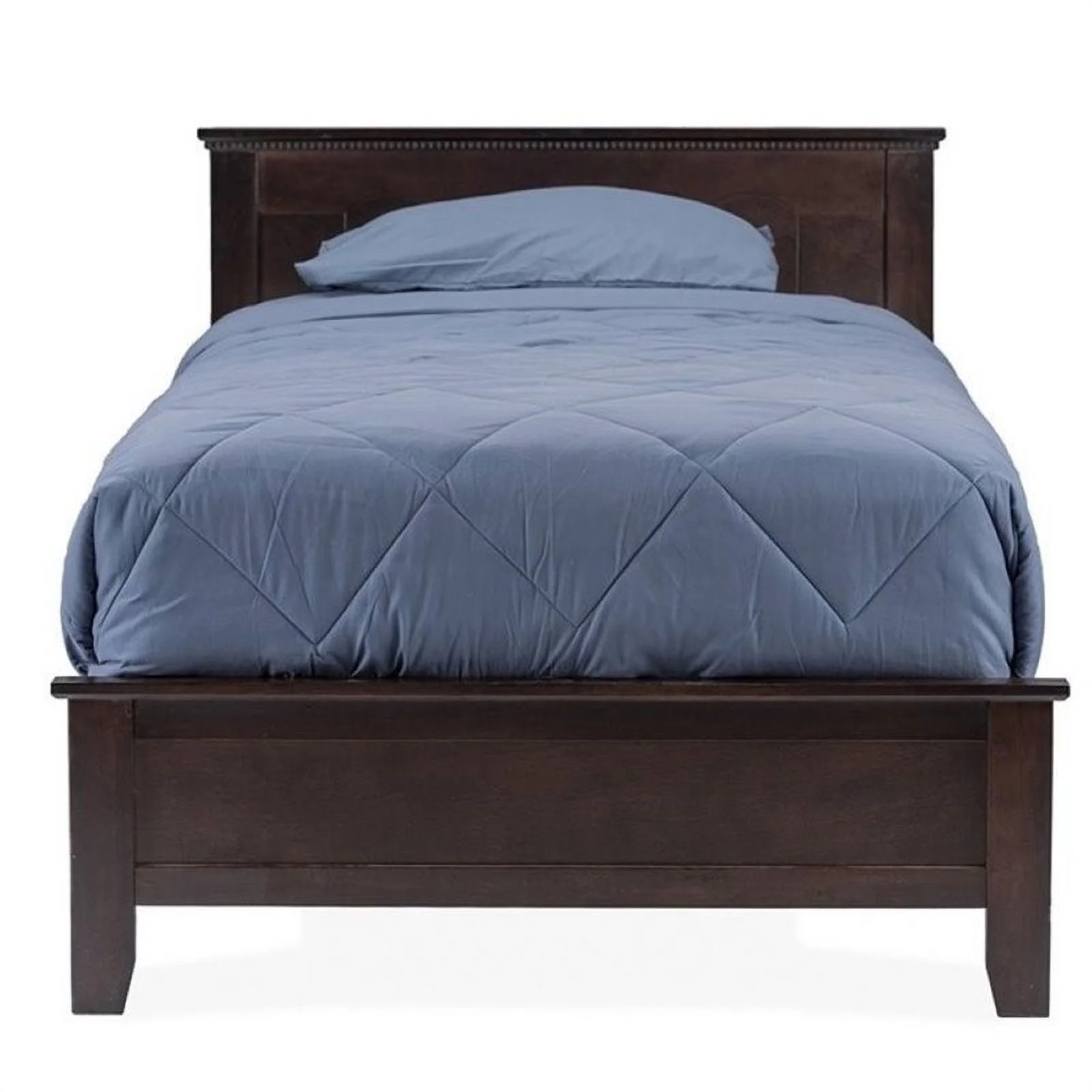 Pemberly Row Twin Panel Bed in Cappuccino