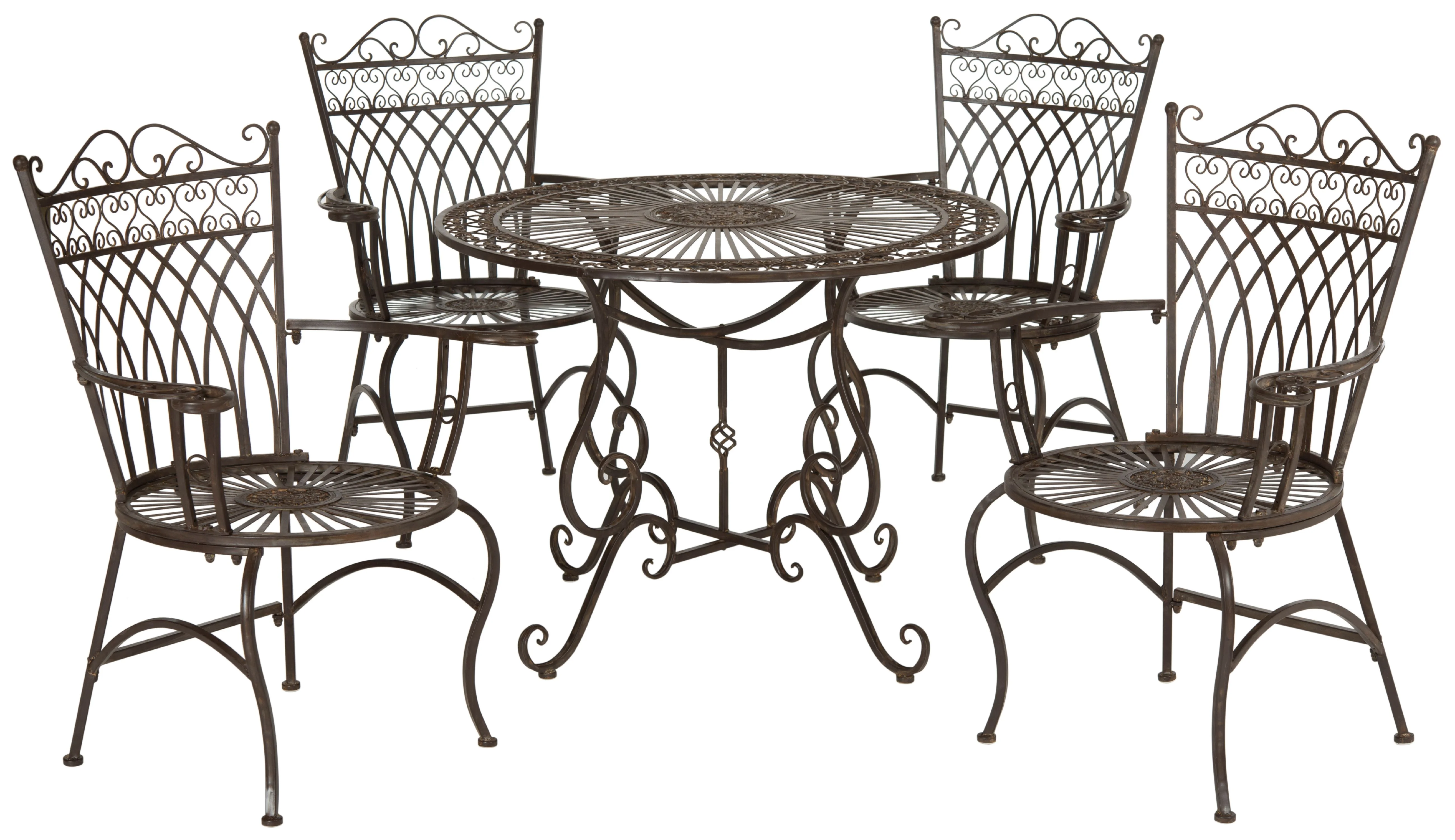 Safavieh Thessaly Outdoor Traditional 5 Piece Dining Set